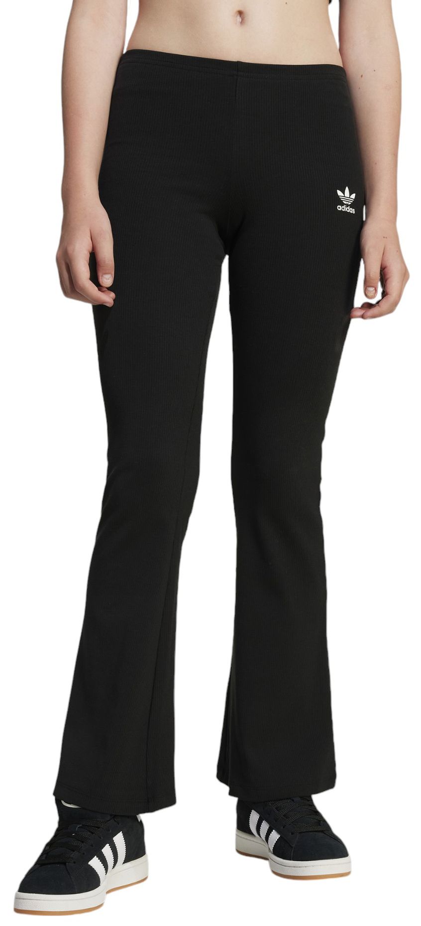 adidas Girls' Ribbed Flared Pants