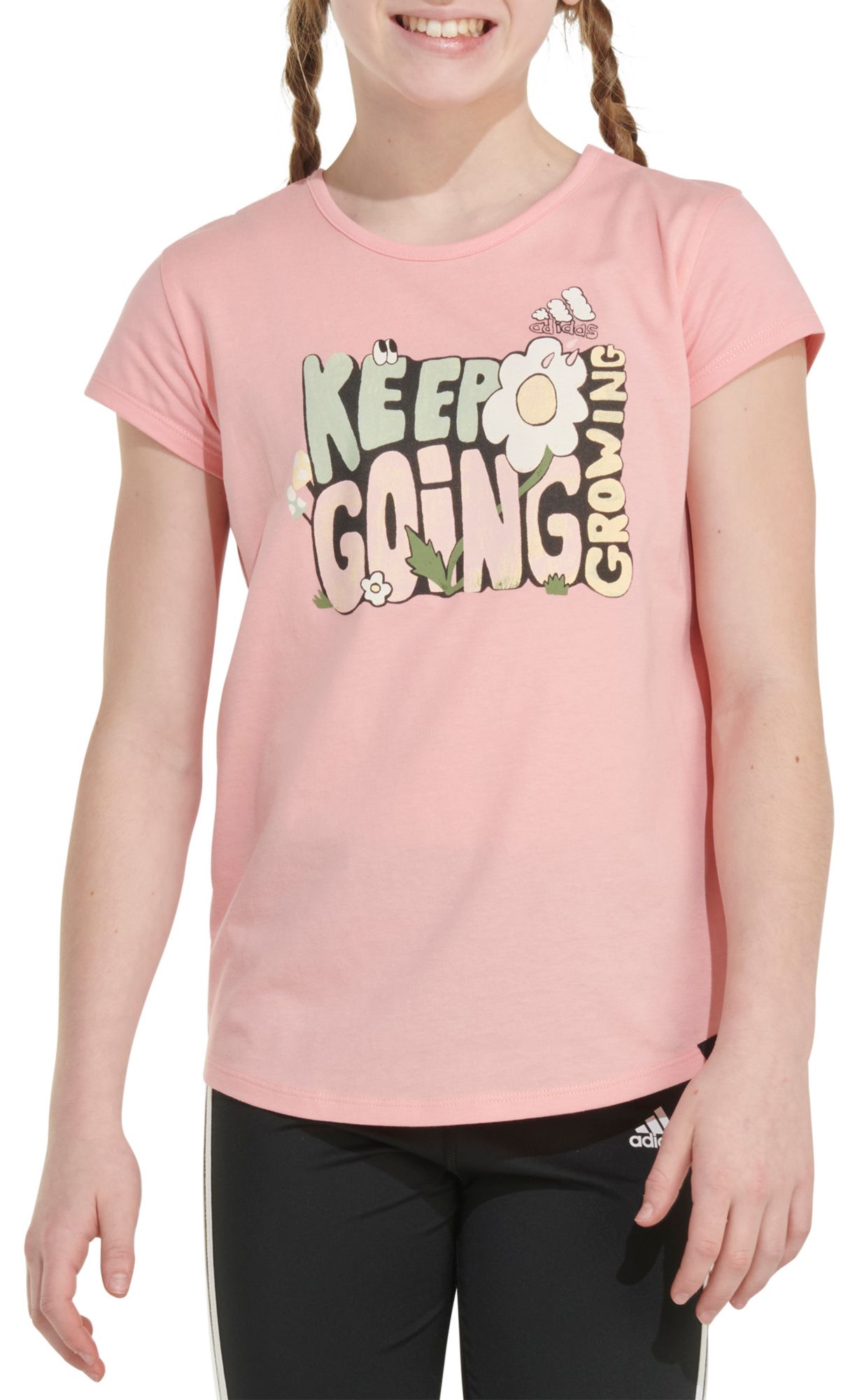adidas Girls' Essential Graphic T-Shirt
