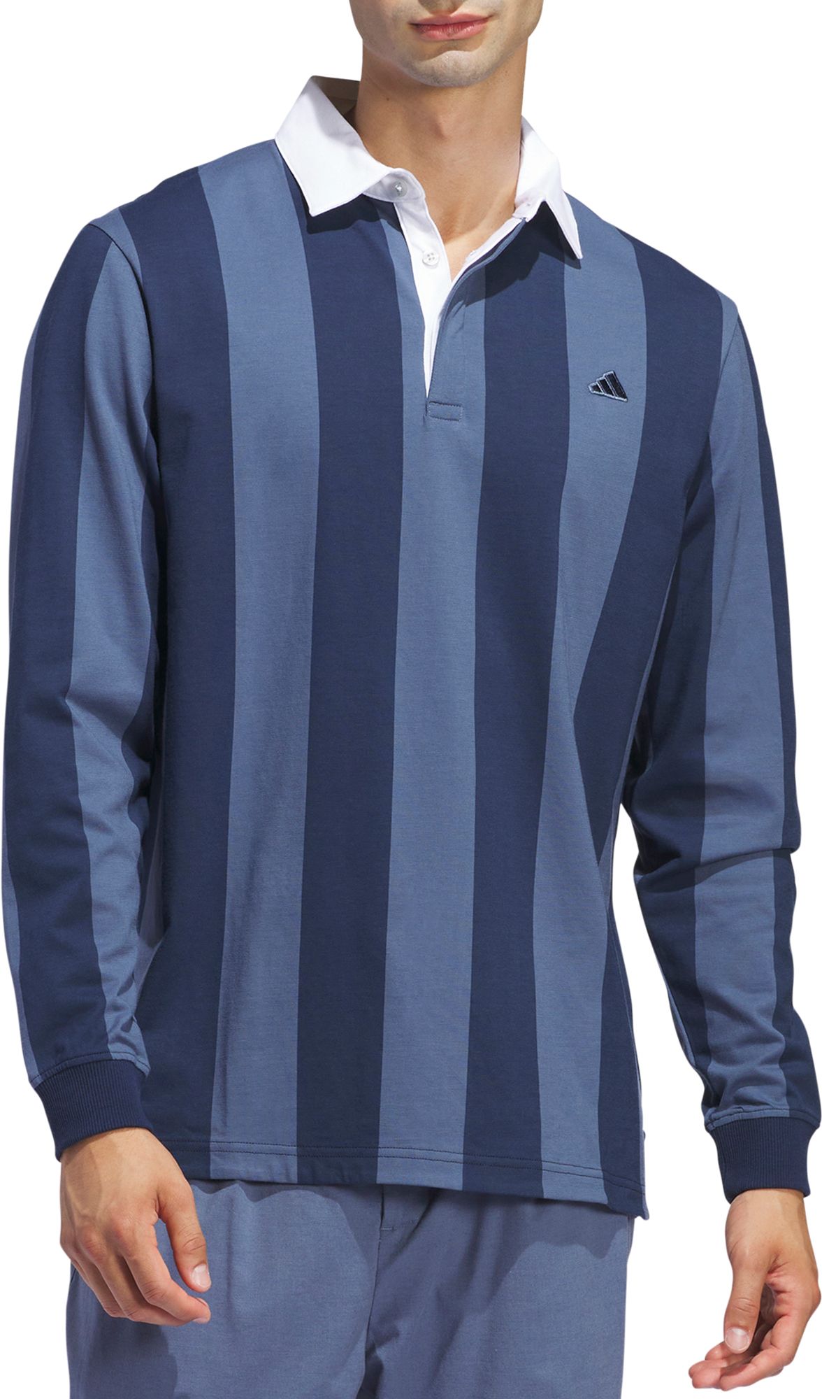adidas Men's Go-To Long Sleeve Rugby Golf Polo