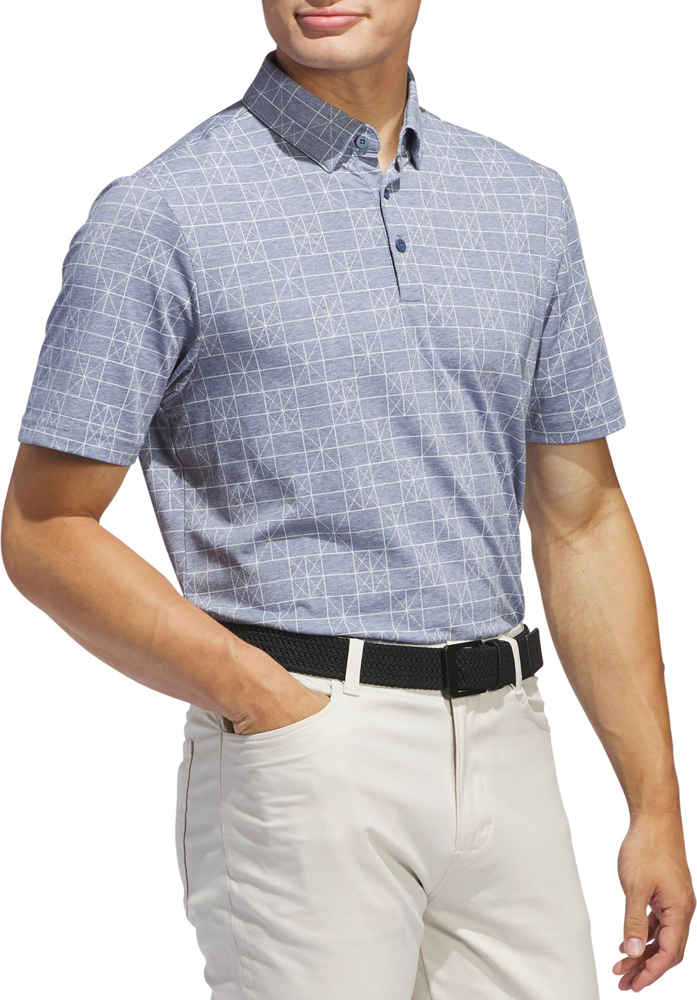adidas Men's Go-To Printed Golf Polo