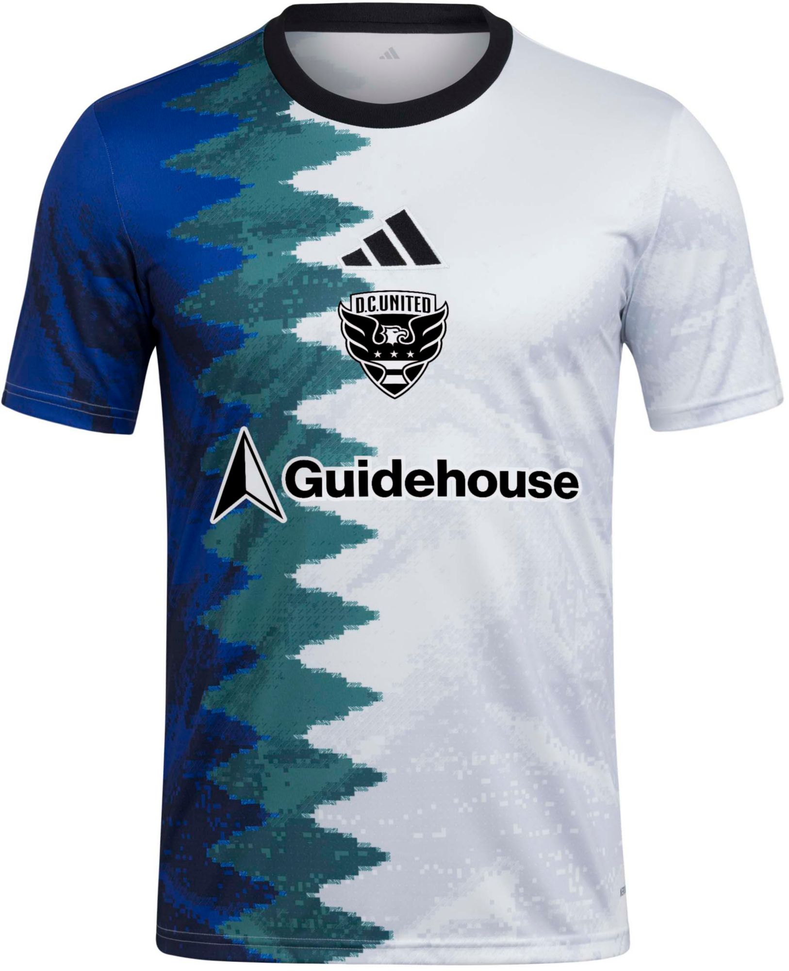 adidas Adult D.C. United 2025 eSports Pixels To Pitch White Prematch Jersey