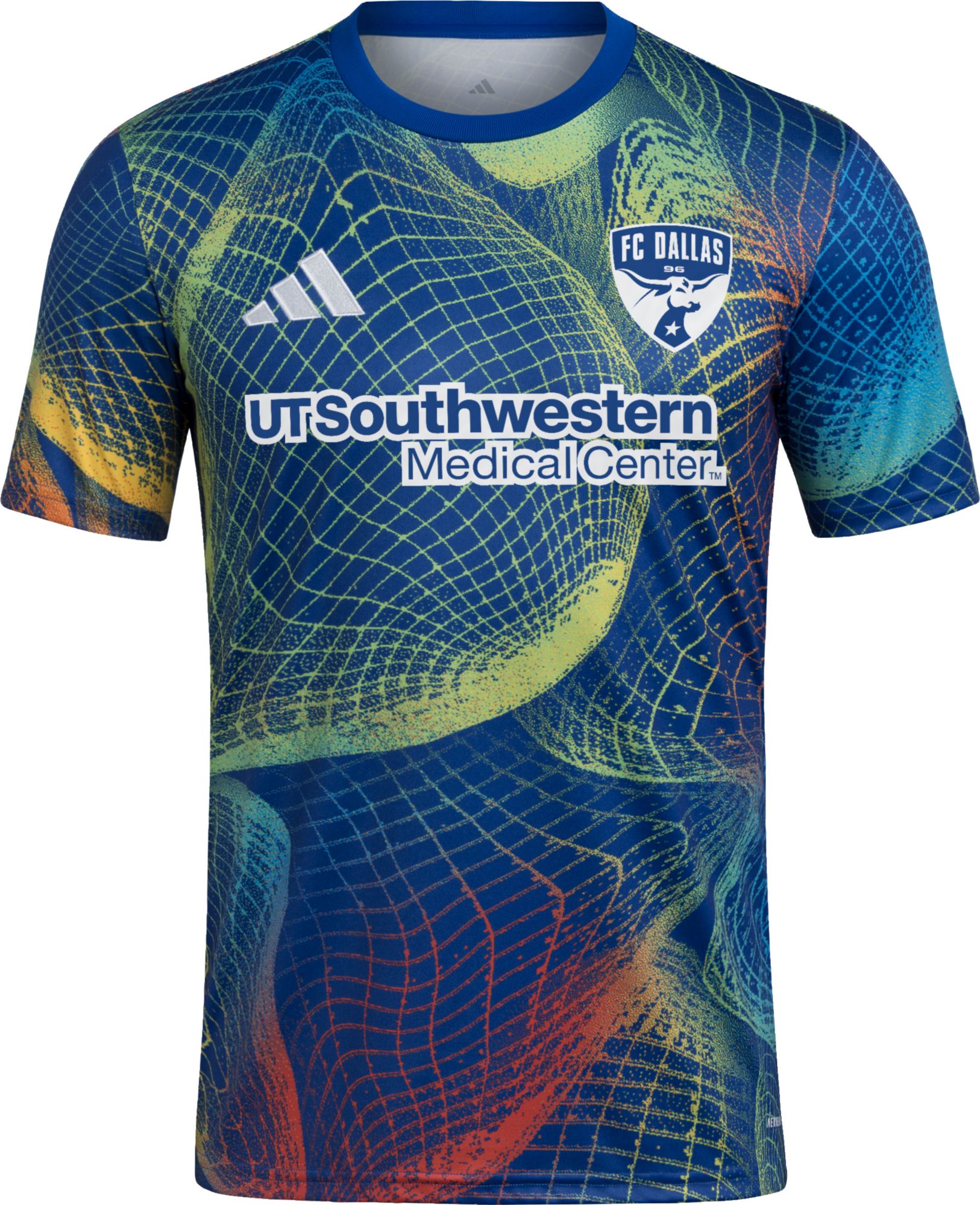 adidas Adult FC Dallas 2025 United We Play Royal Prematch Jersey