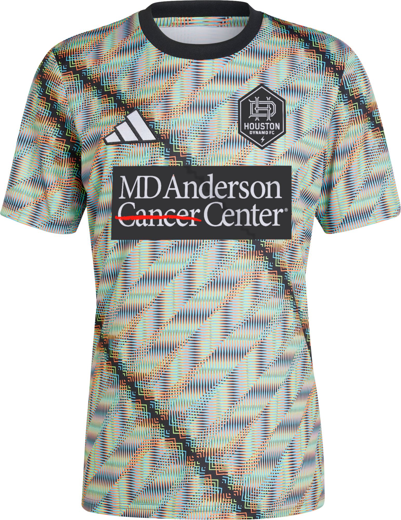 adidas Adult Houston Dynamo 2024 Hispanic Heritage Month Multicolor Prematch Jersey