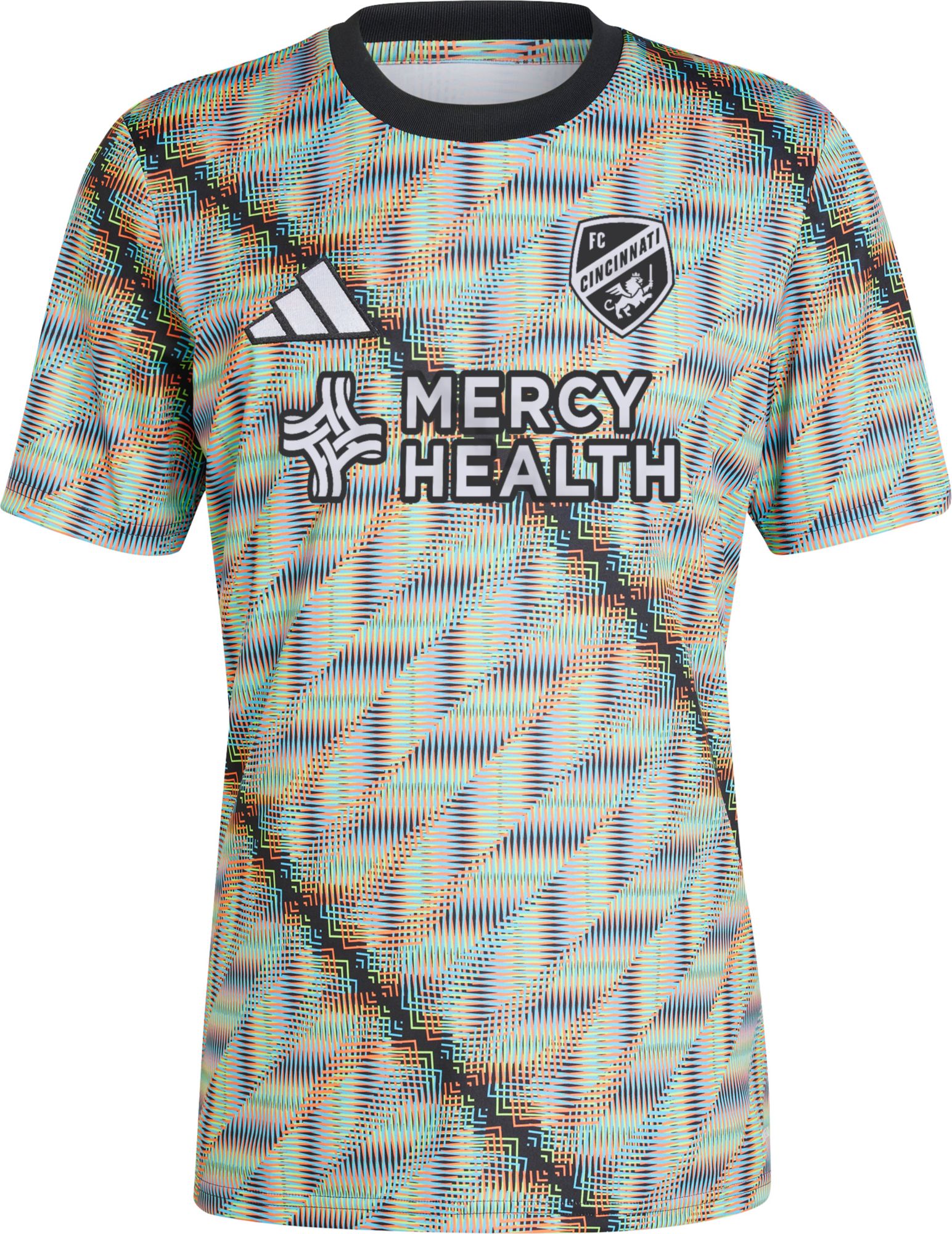 adidas Adult FC Cincinnati 2024 Hispanic Heritage Month Multicolor Prematch Jersey