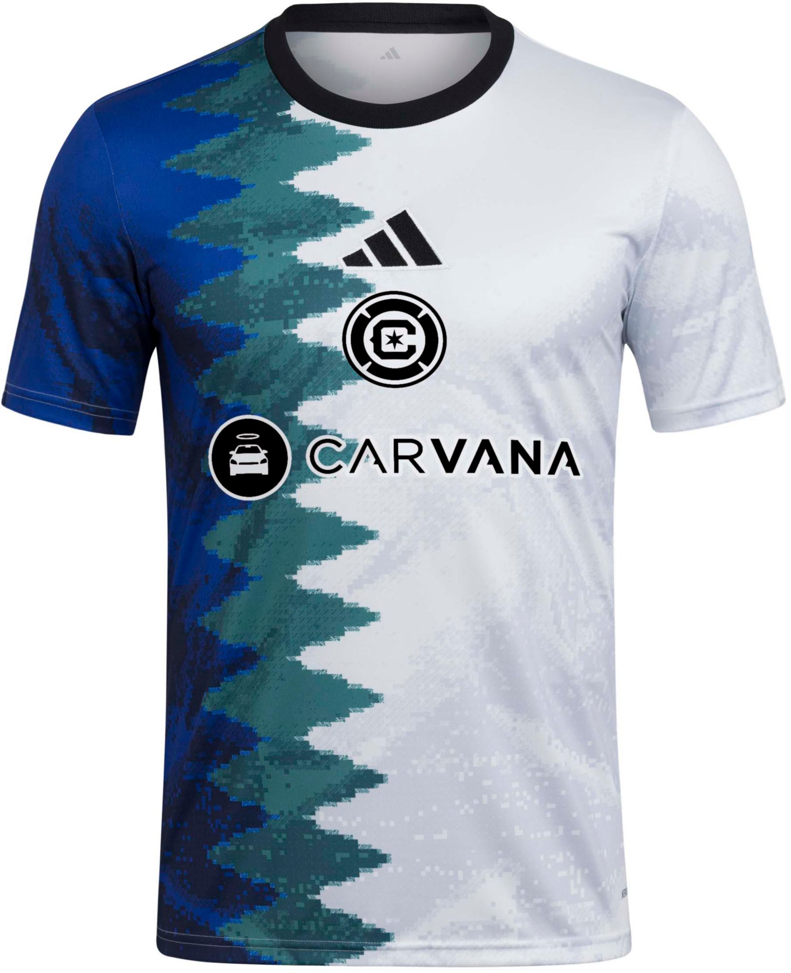 adidas Adult Chicago Fire 2025 eSports Pixels To Pitch White Prematch Jersey