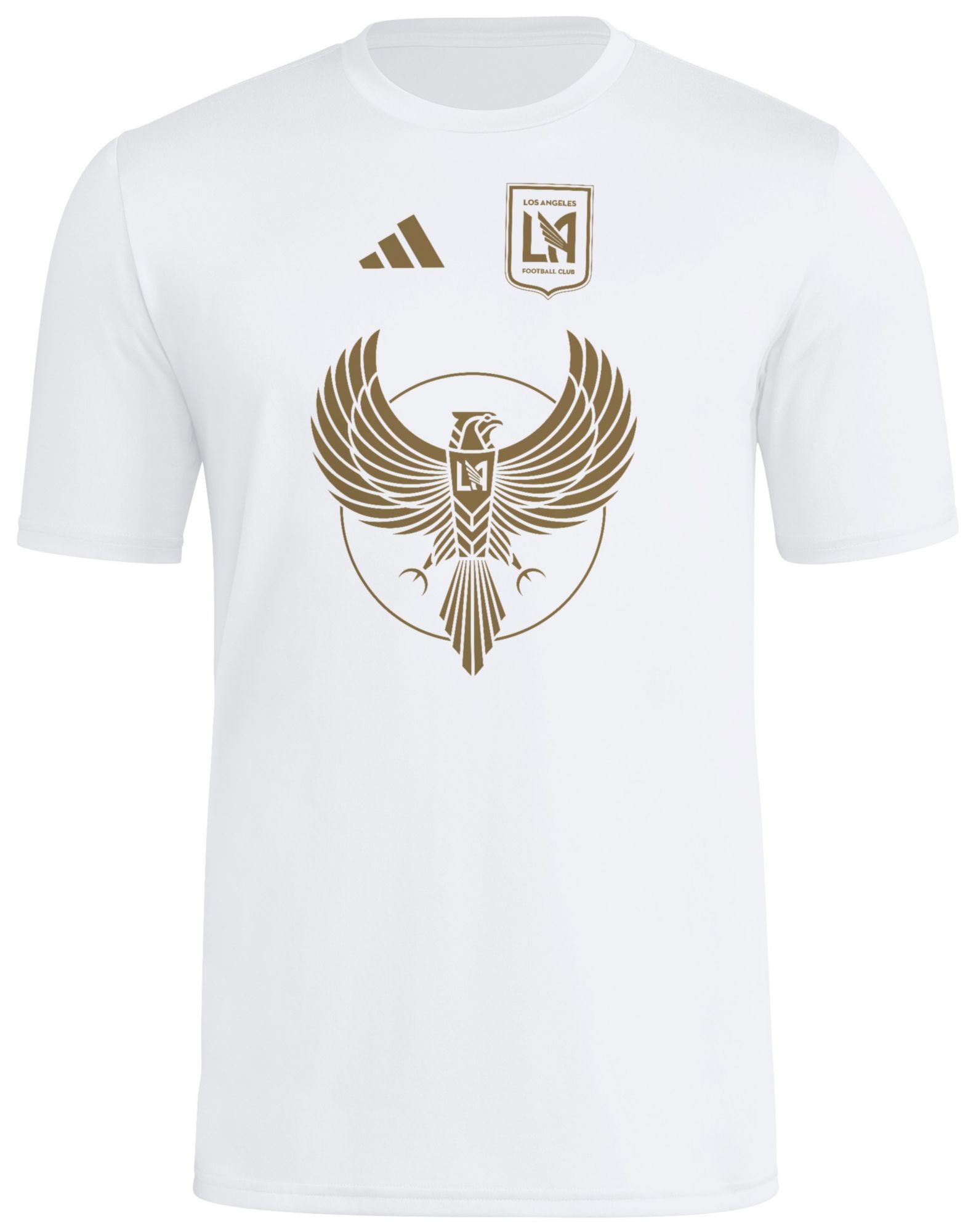 adidas Adult Los Angeles FC 2025 White Jersey Hook Away T-Shirt