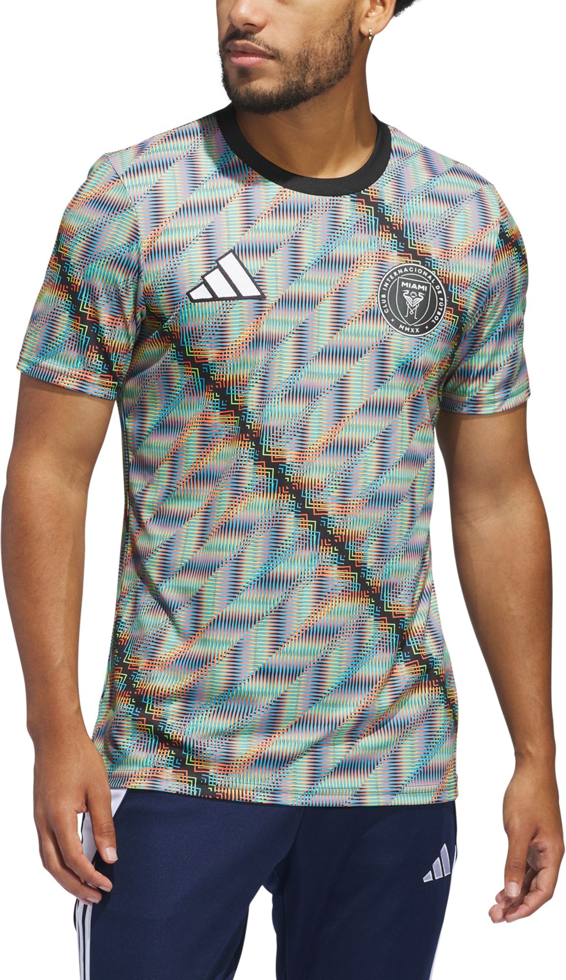 adidas Adult Inter Miami CF 2024 Hispanic Heritage Month Multicolor Prematch Jersey