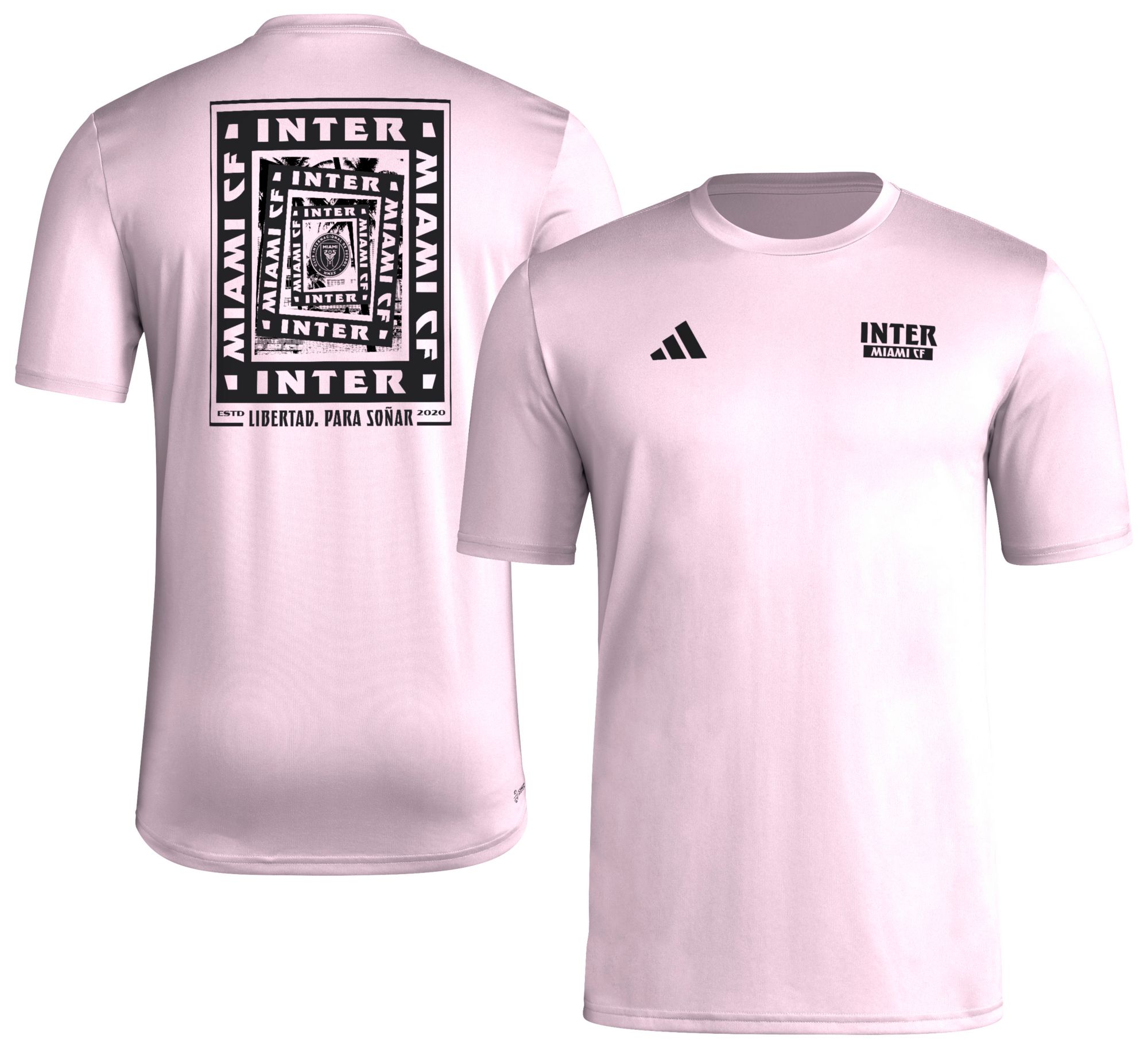 adidas Men's Inter Miami CF Pink T-Shirt