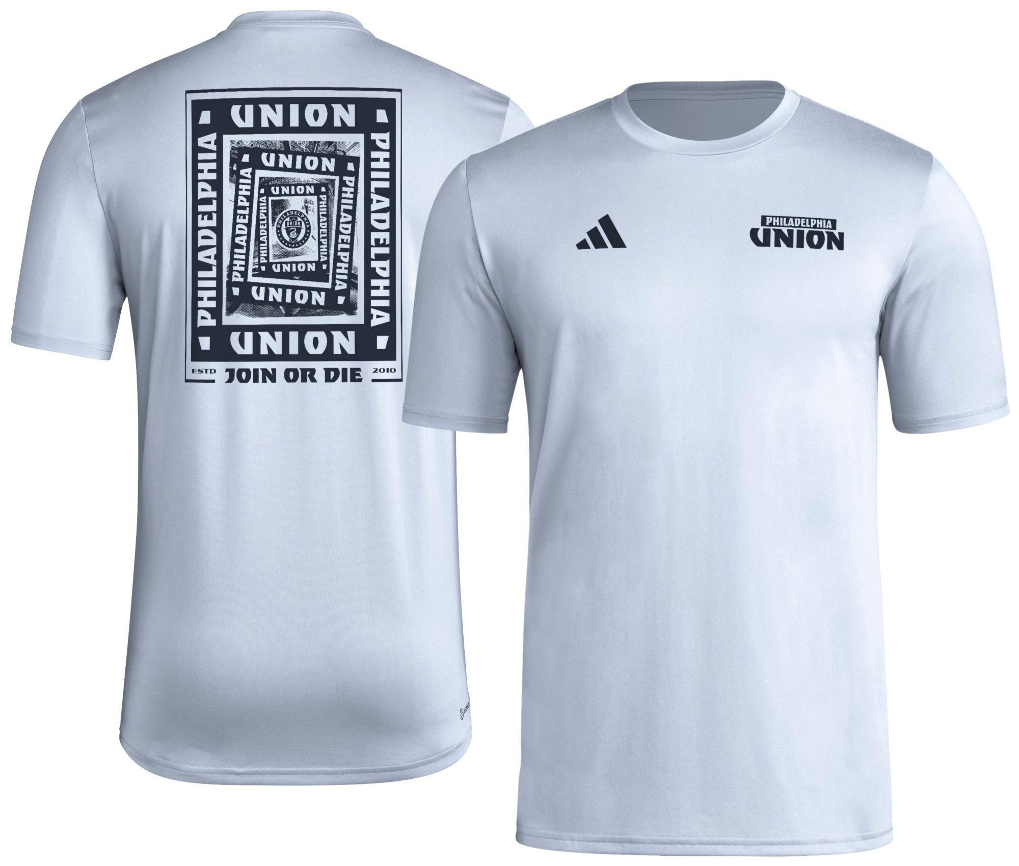 adidas Men's Philadelphia Union 2025 Blue Local Warp T-Shirt