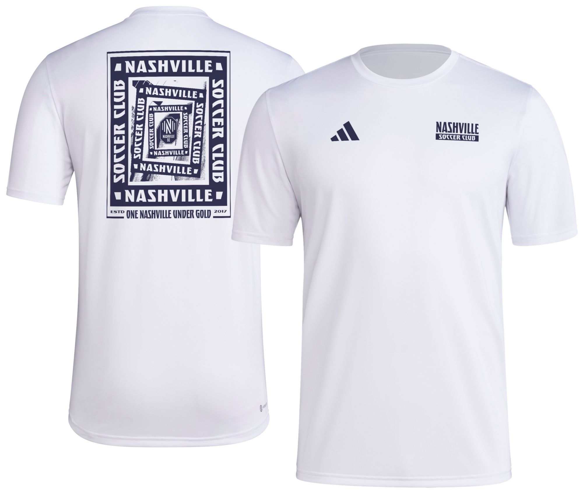 adidas Men's Nashville SC 2025 White Local Warp T-Shirt