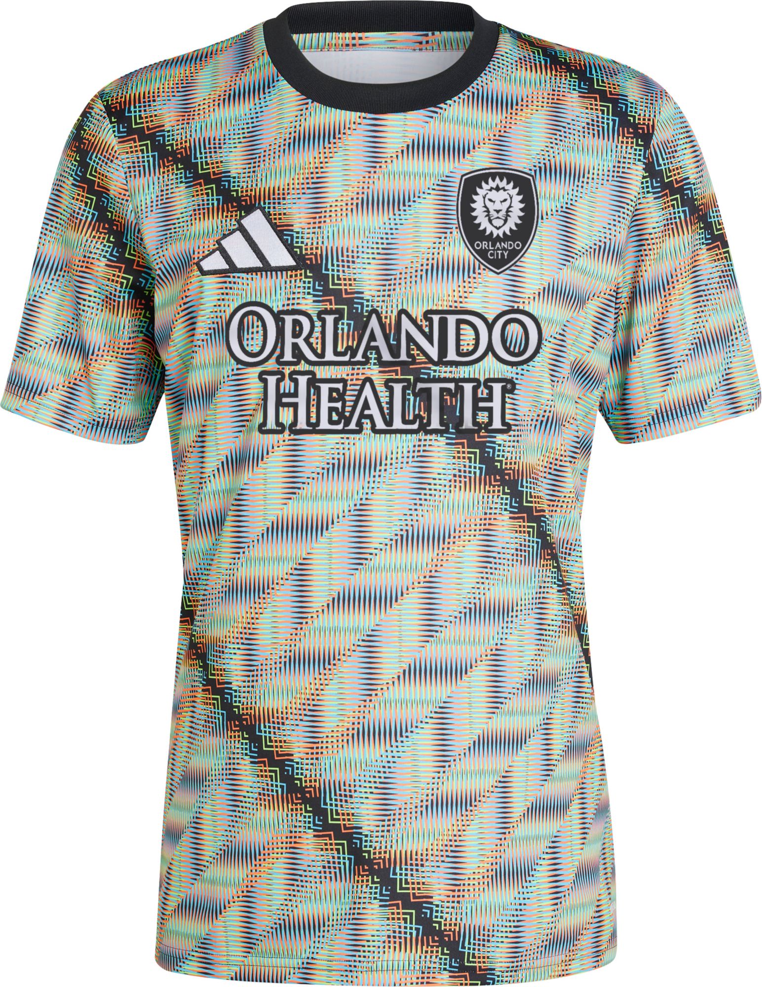 adidas Adult Orlando City SC 2024 Hispanic Heritage Month Multicolor Prematch Jersey