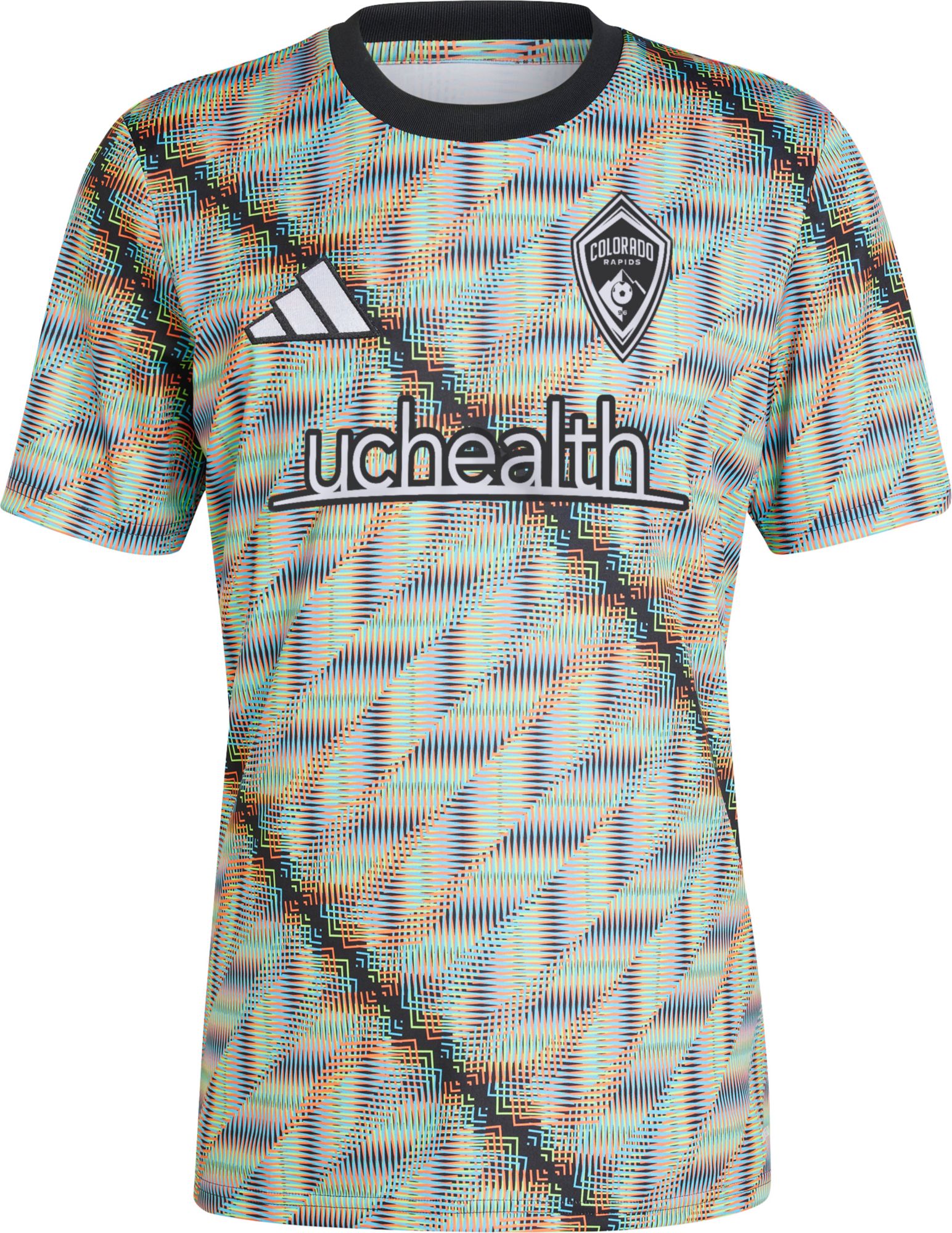 adidas Adult Colorado Rapids 2024 Hispanic Heritage Month Multicolor Prematch Jersey