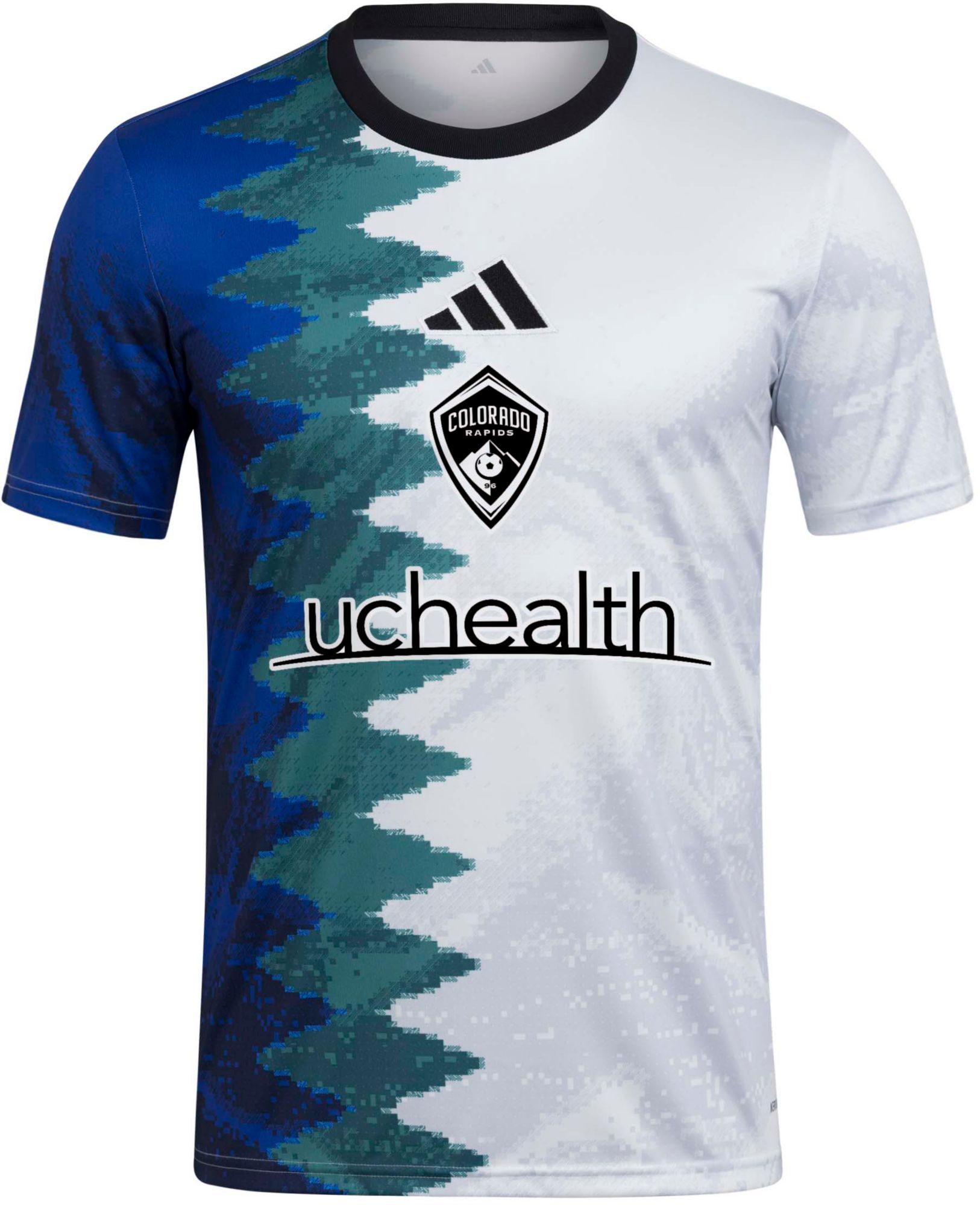 adidas Adult Colorado Rapids 2025 eSports Pixels To Pitch White Prematch Jersey