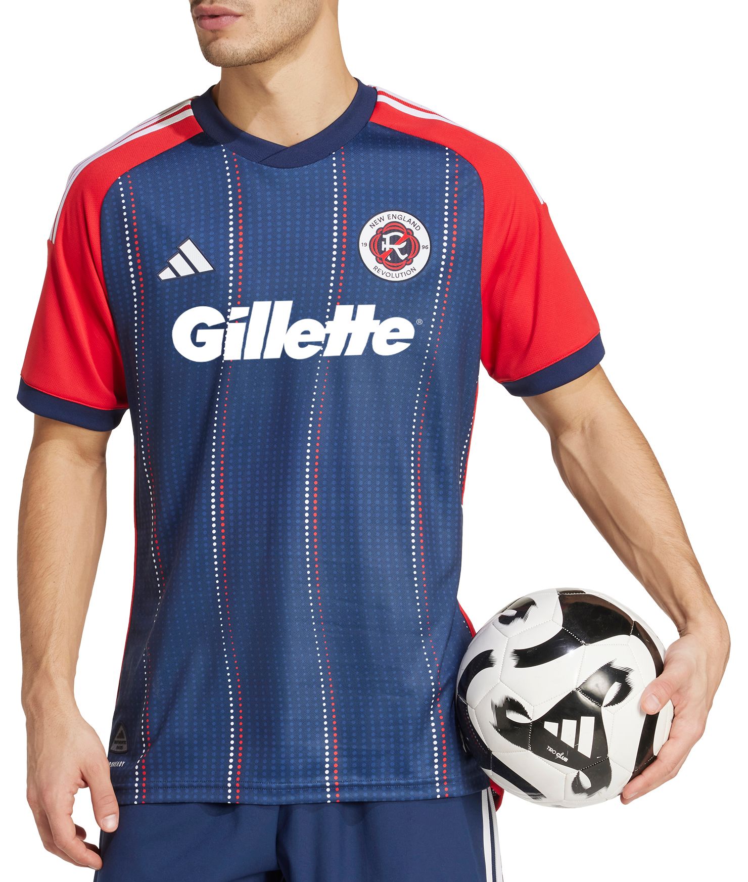 adidas Adult New England Revolution 2024-2025 Navy Home Authentic Jersey