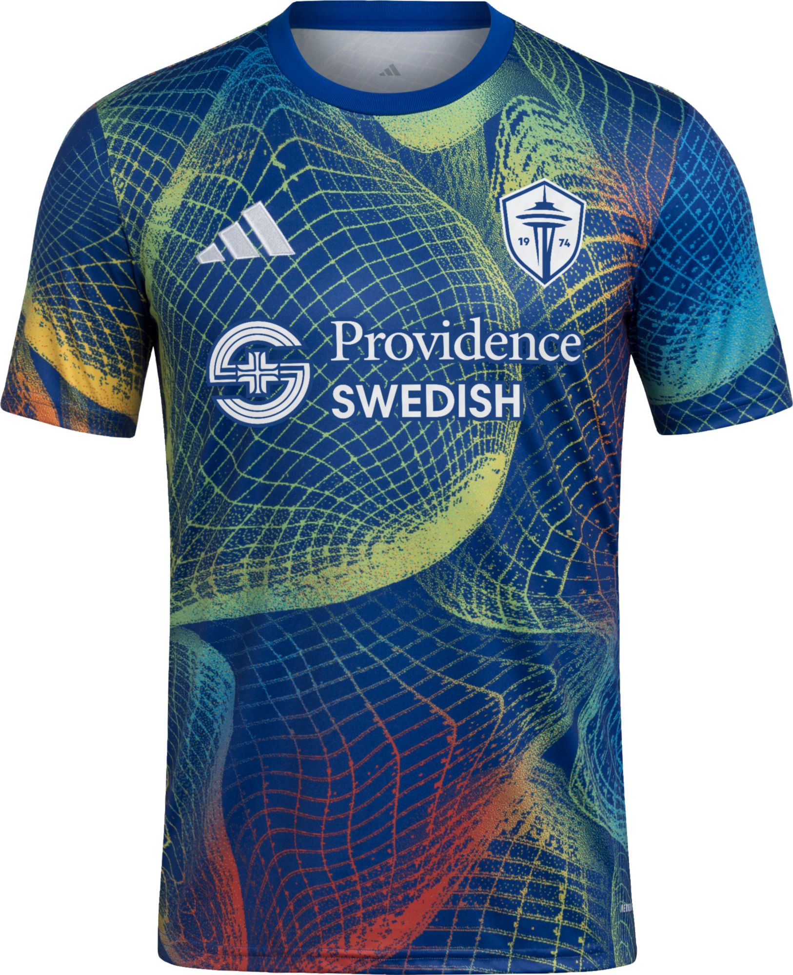 adidas Adult Seattle Sounders 2025 United We Play Royal Prematch Jersey