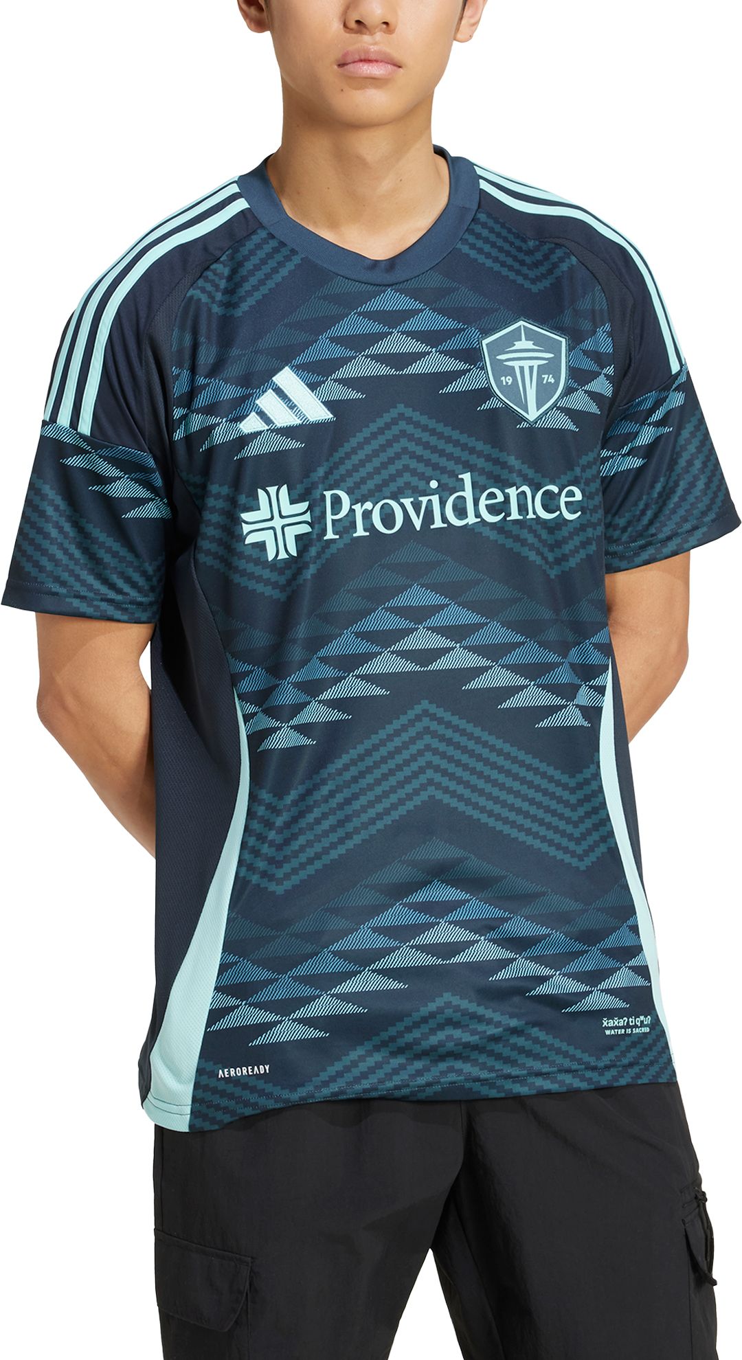 adidas Adult Seattle Sounders 2025 Secondary Replica "The Salish Sea Kit" Jersey