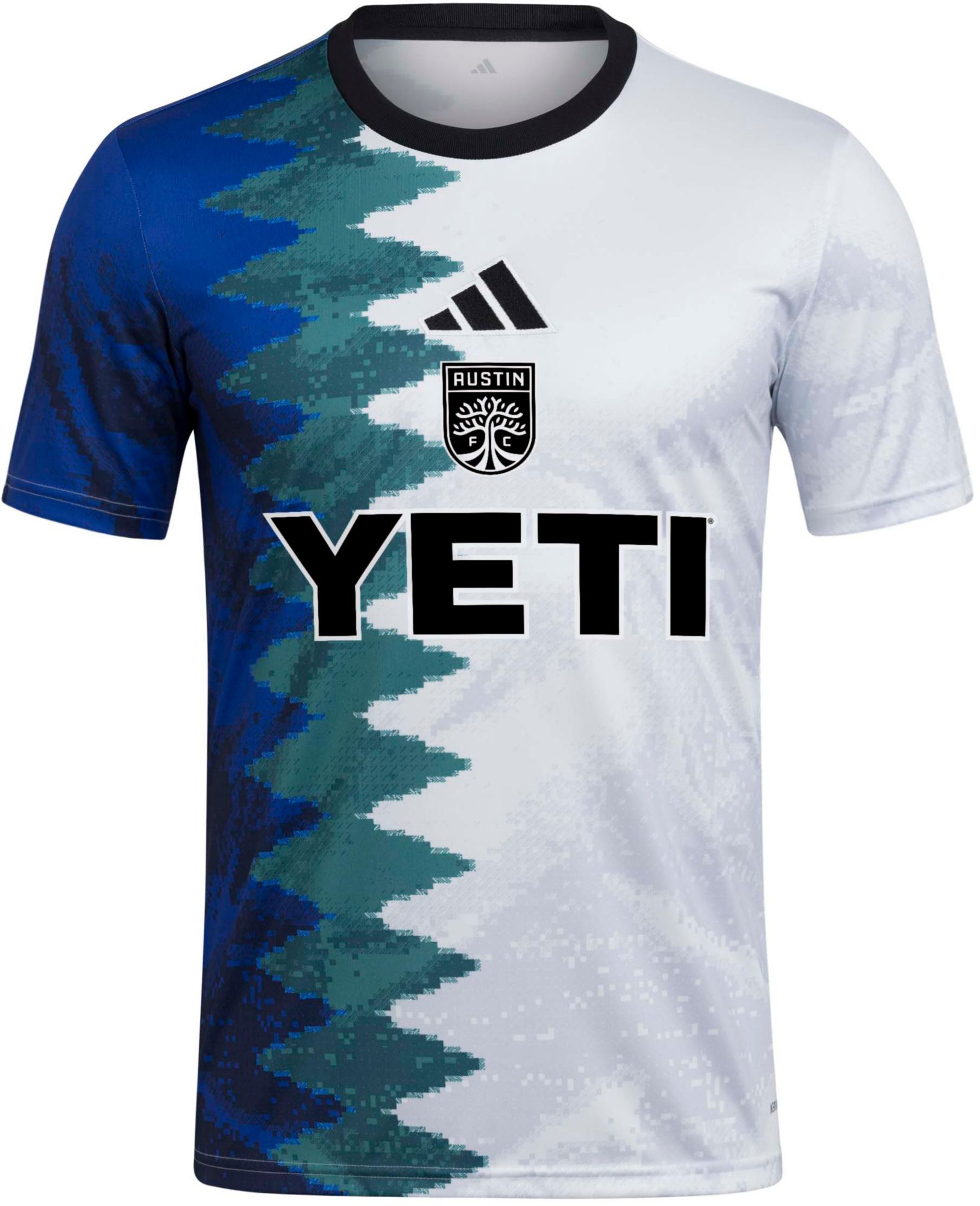 adidas Adult Austin FC 2025 eSports Pixels To Pitch White Prematch Jersey