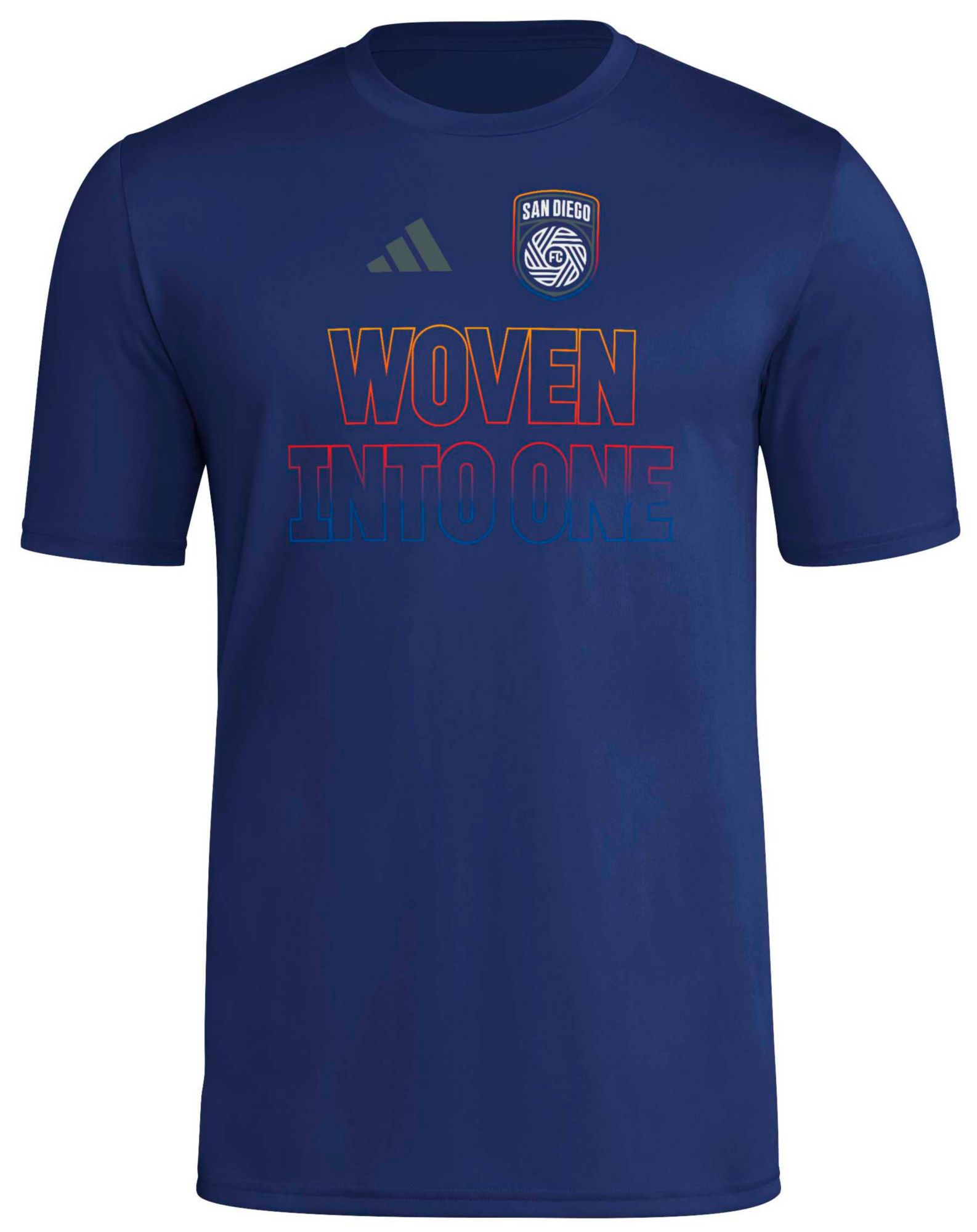adidas Adult San Diego FC 2025 Blue Jersey Hook Home T-Shirt