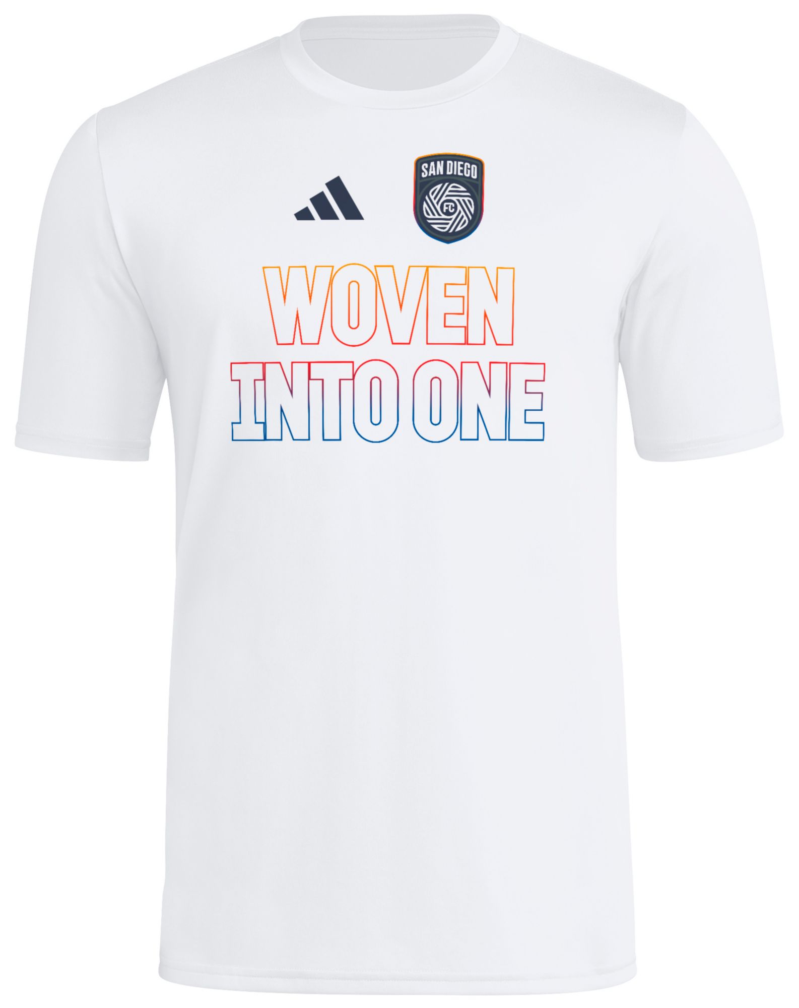 adidas Adult San Diego FC2025 White Jersey Hook Home T-Shirt