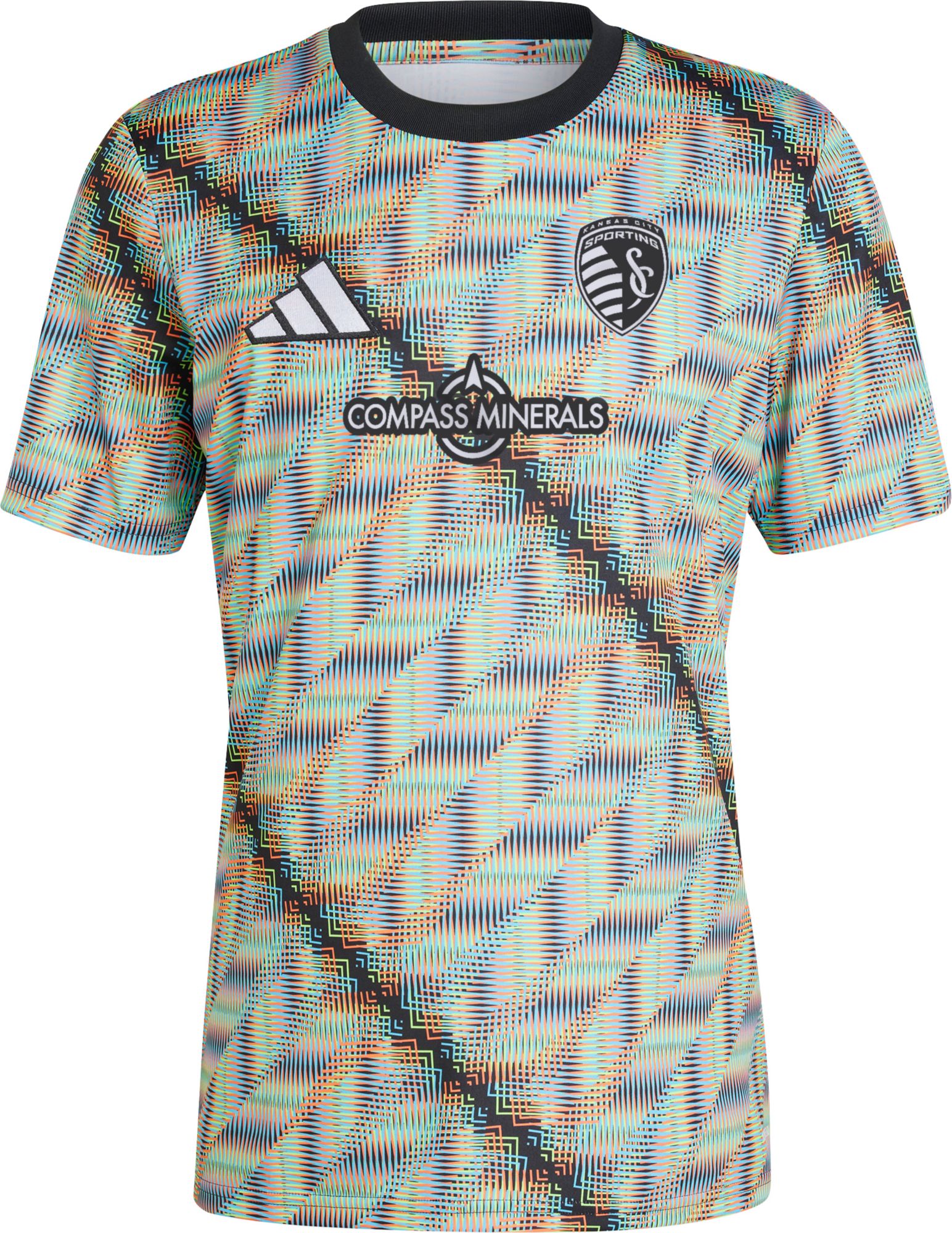 adidas Adult Sporting Kansas City 2024 Hispanic Heritage Month Multicolor Prematch Jersey