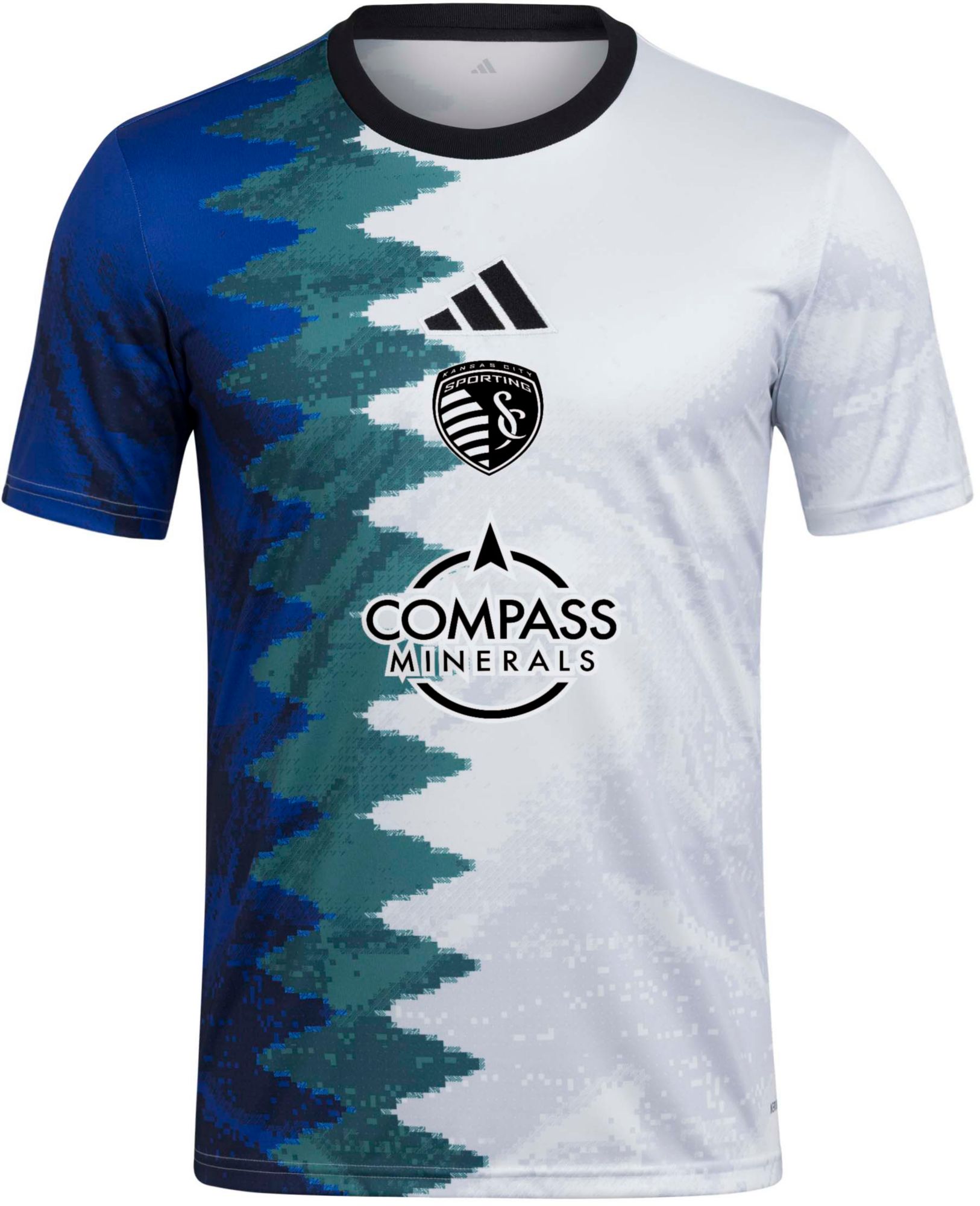adidas Adult Sporting Kansas City 2025 eSports Pixels To Pitch White Prematch Jersey