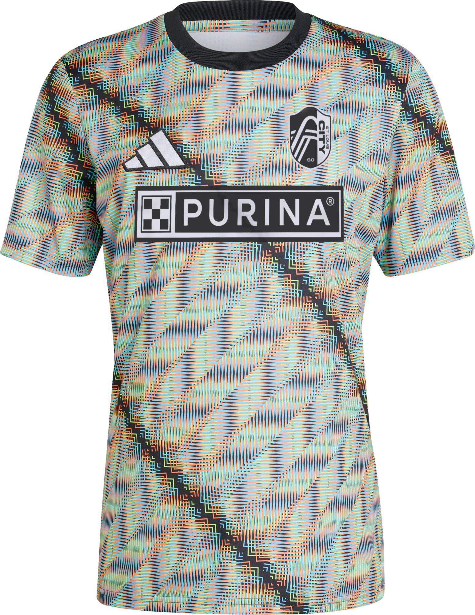 adidas Adult St. Louis City SC 2024 Hispanic Heritage Month Multicolor Prematch Jersey