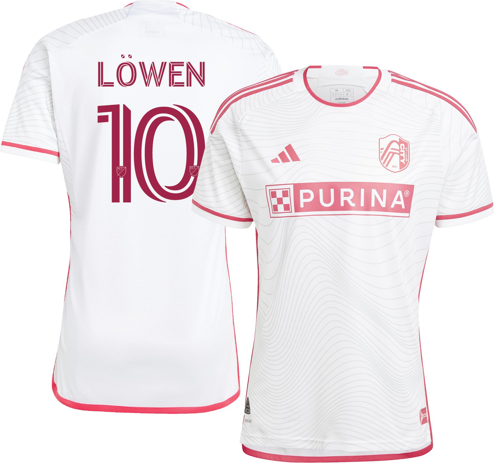 adidas Adult St. Louis City SC Eduard Lowen #10 2024 Secondary Replica Jersey