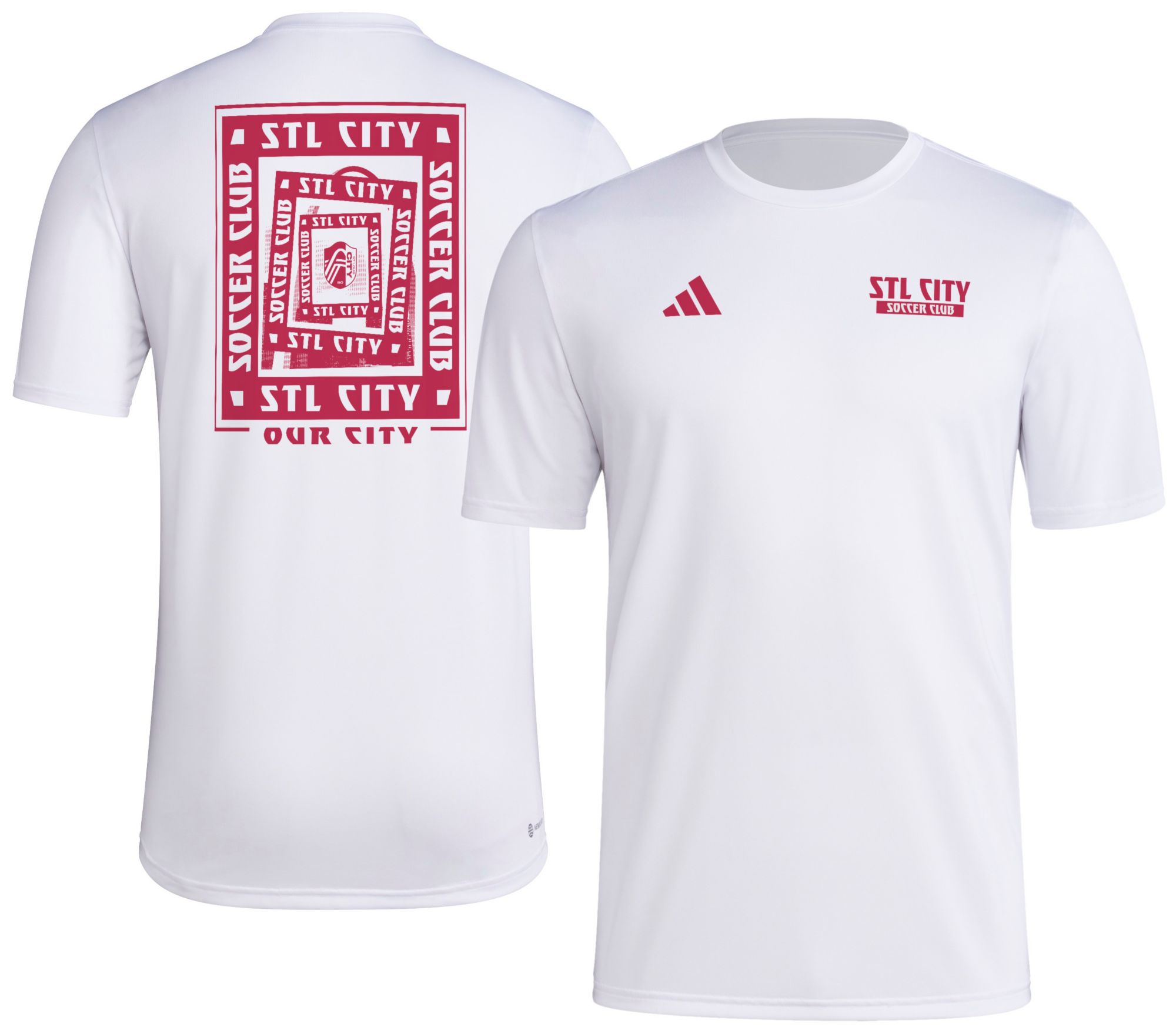 adidas Men's St. Louis City SC 2025 2025 White Local Warp T-Shirt