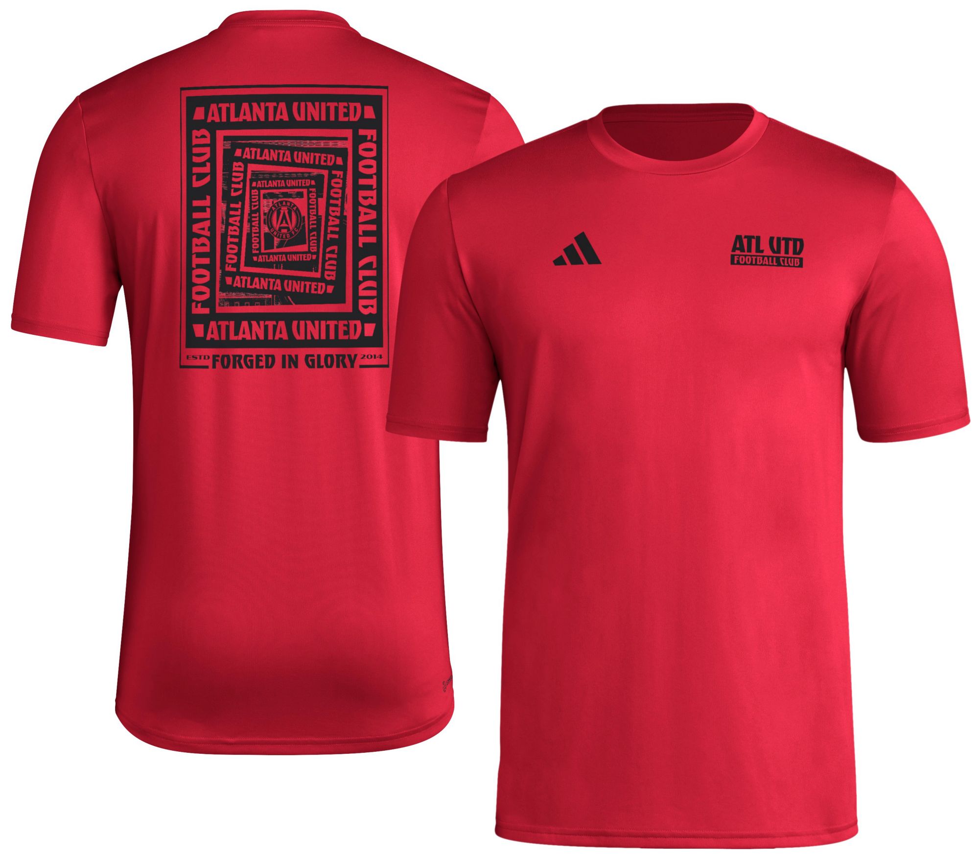 adidas Men's Atlanta United 2025 Red Local Warp T-Shirt