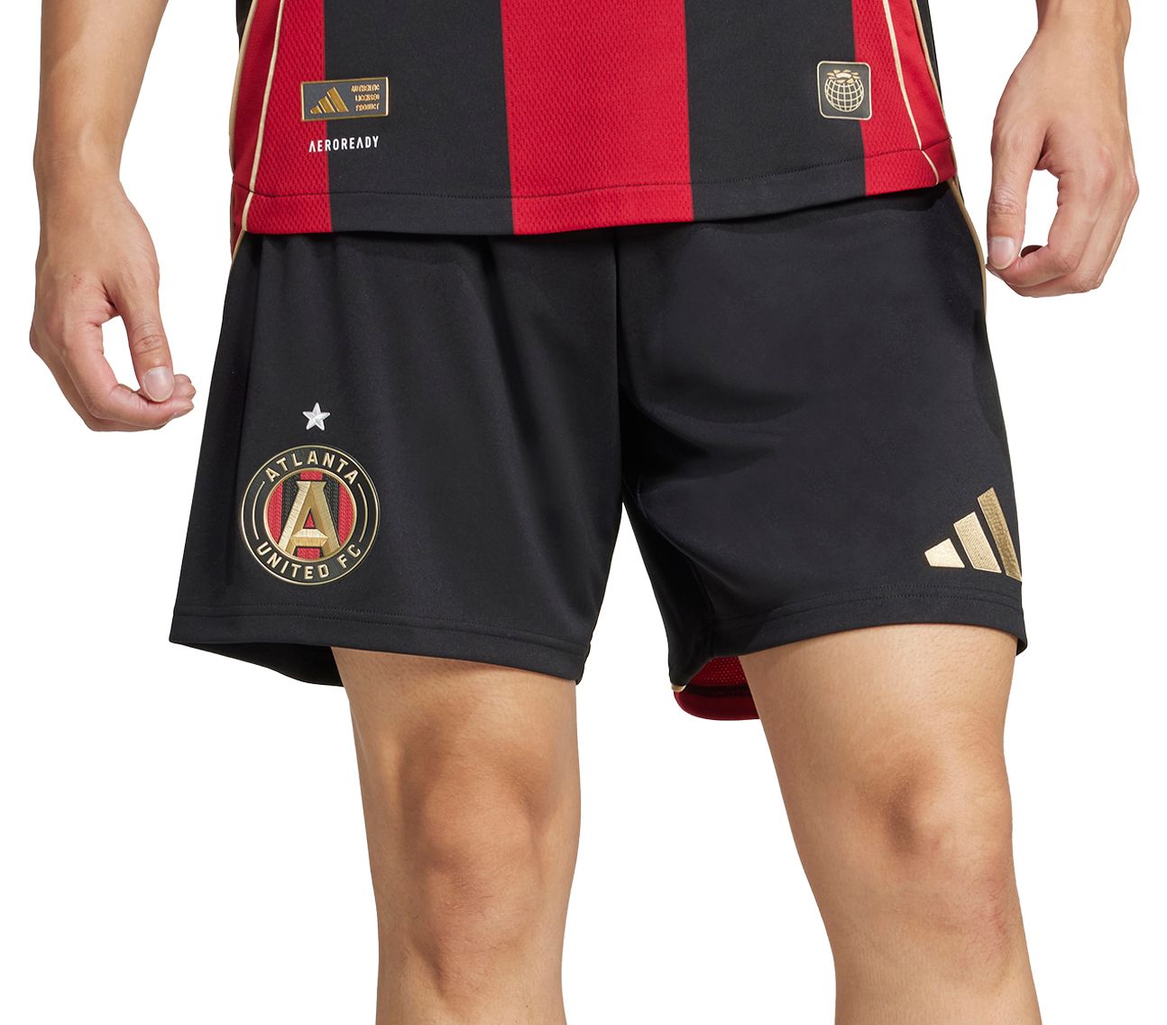 adidas Men's Atlanta United Black Authentic Home Shorts