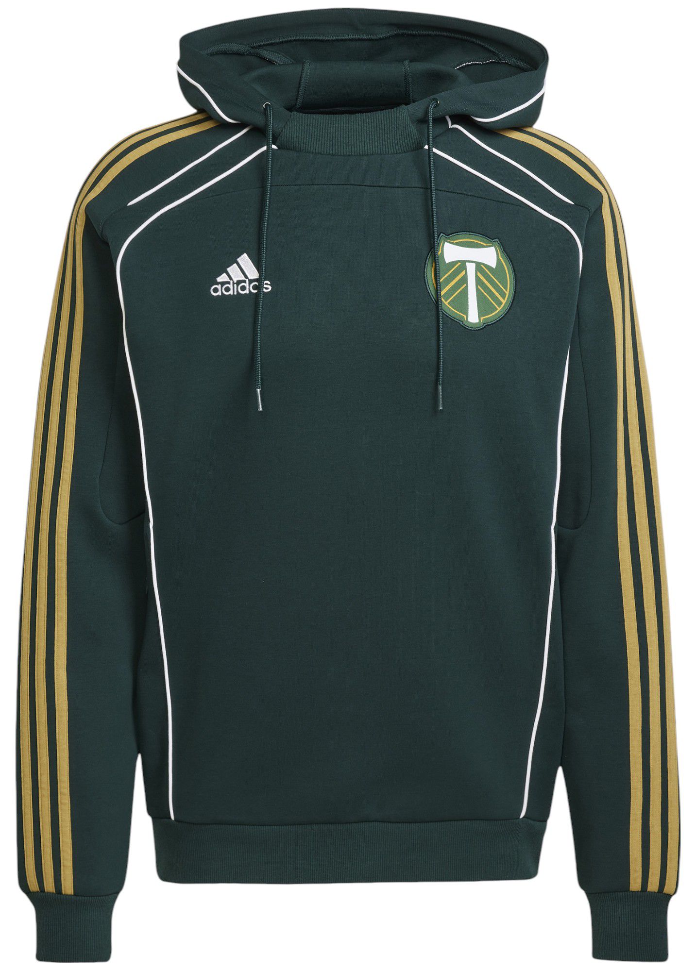 adidas Men's Portland Timbers 2025 Green Travel Pullover Hoodie