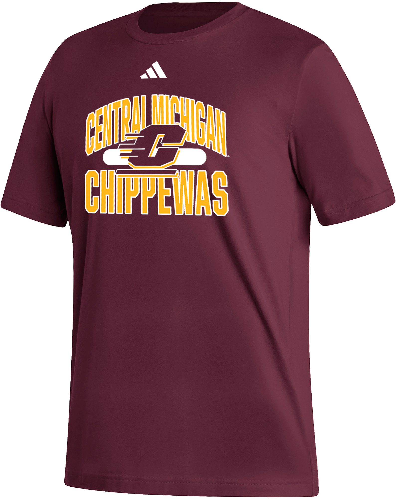 adidas Men's Central Michigan Chippewas Maroon Fresh T-Shirt