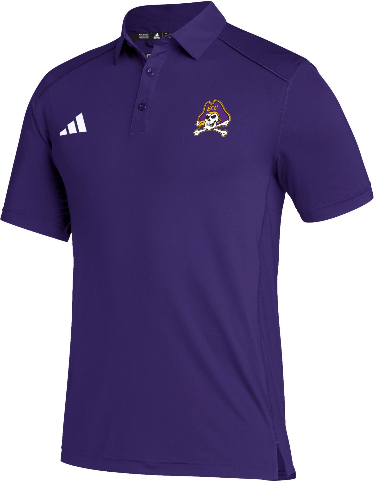 adidas Men's East Carolina Pirates Purple Classic Polo