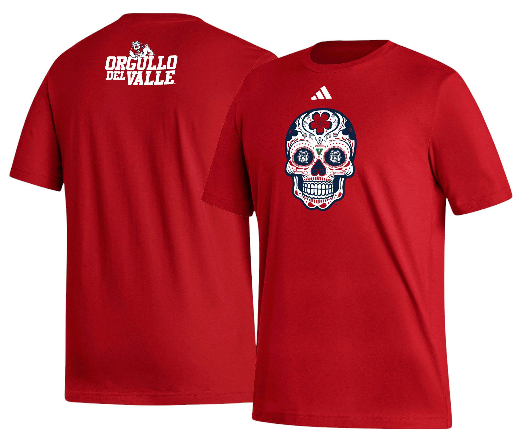 adidas Men's Fresno State Bulldogs Red Fresh T-Shirt