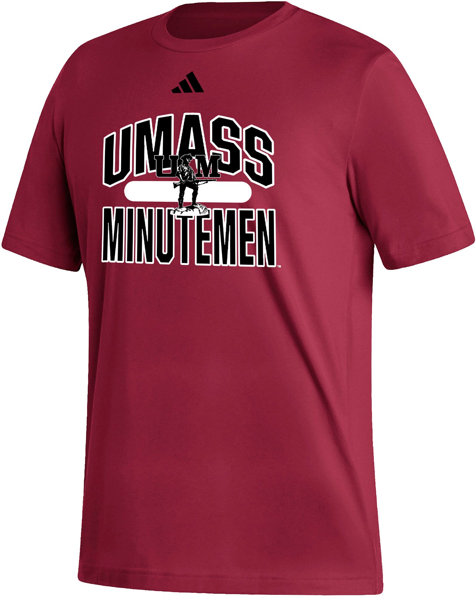 adidas Men's UMass Minutemen Burgandy Fresh T-Shirt