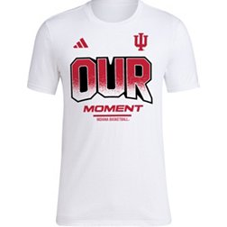 adidas Men's Indiana Hoosiers White Basketball Bench T-Shirt