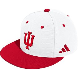 adidas Men's Indiana Hoosiers White Wool Fitted Hat