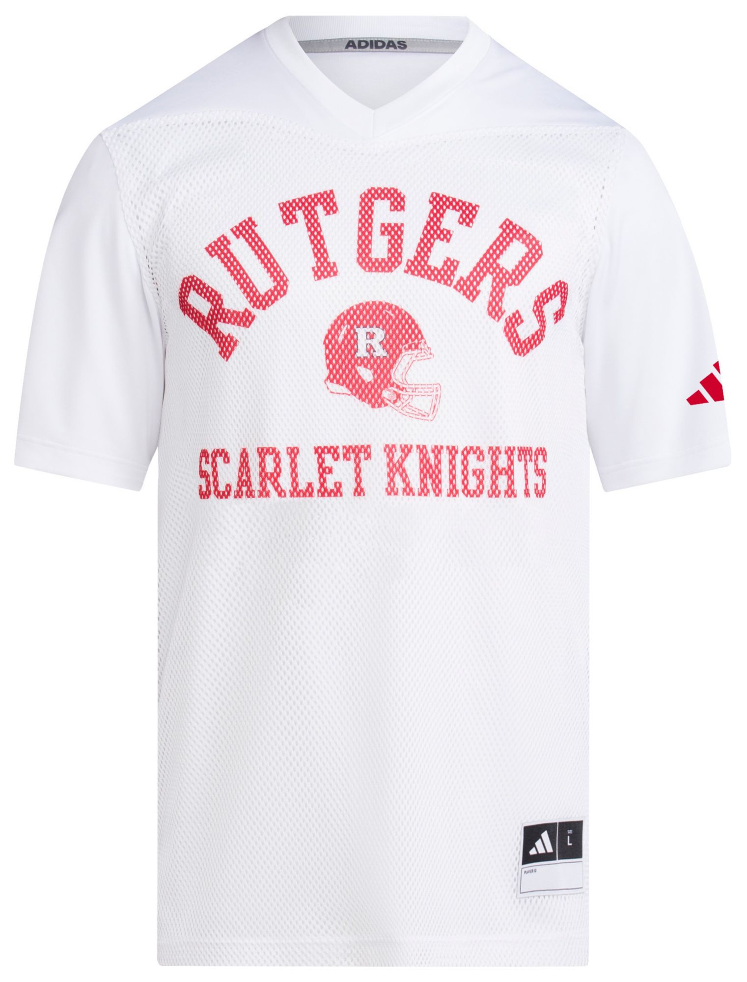 adidas Men's Rutgers Scarlet Knights White Replica Tailgate Football Jersey