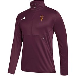 adidas Men's Arizona State Sun Devils Maroon Stadium Knit 1/4 Zip Shirt