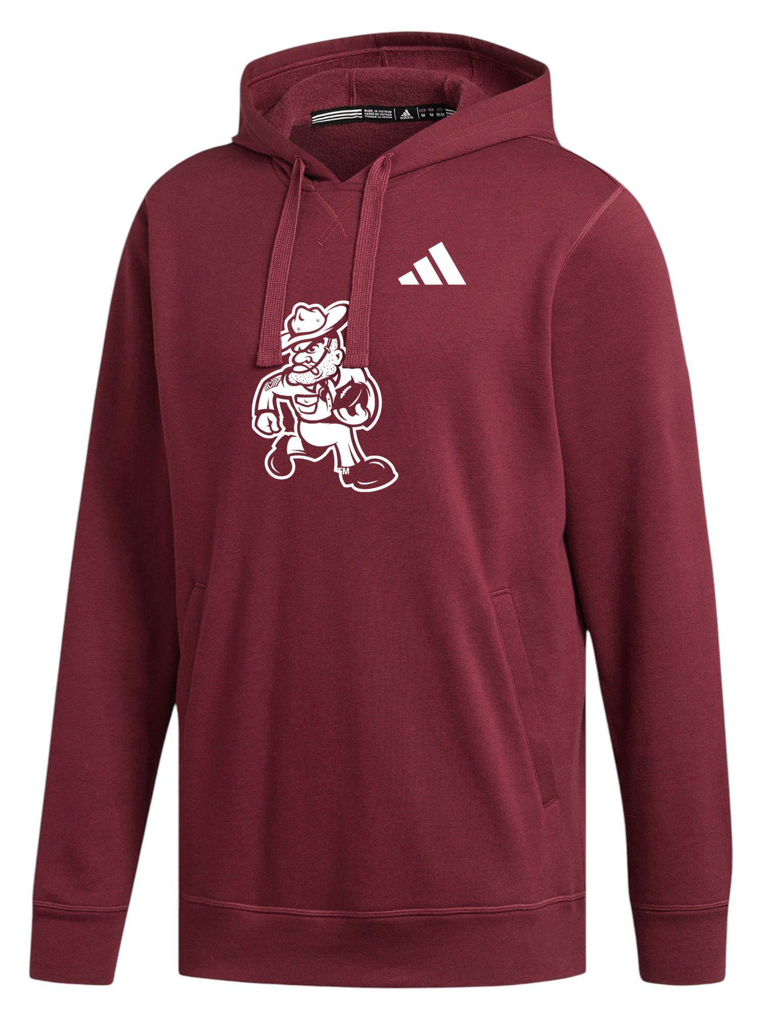 adidas Men's Texas A&amp;M Aggies Maroon Football Fleece Pullover Hoodie