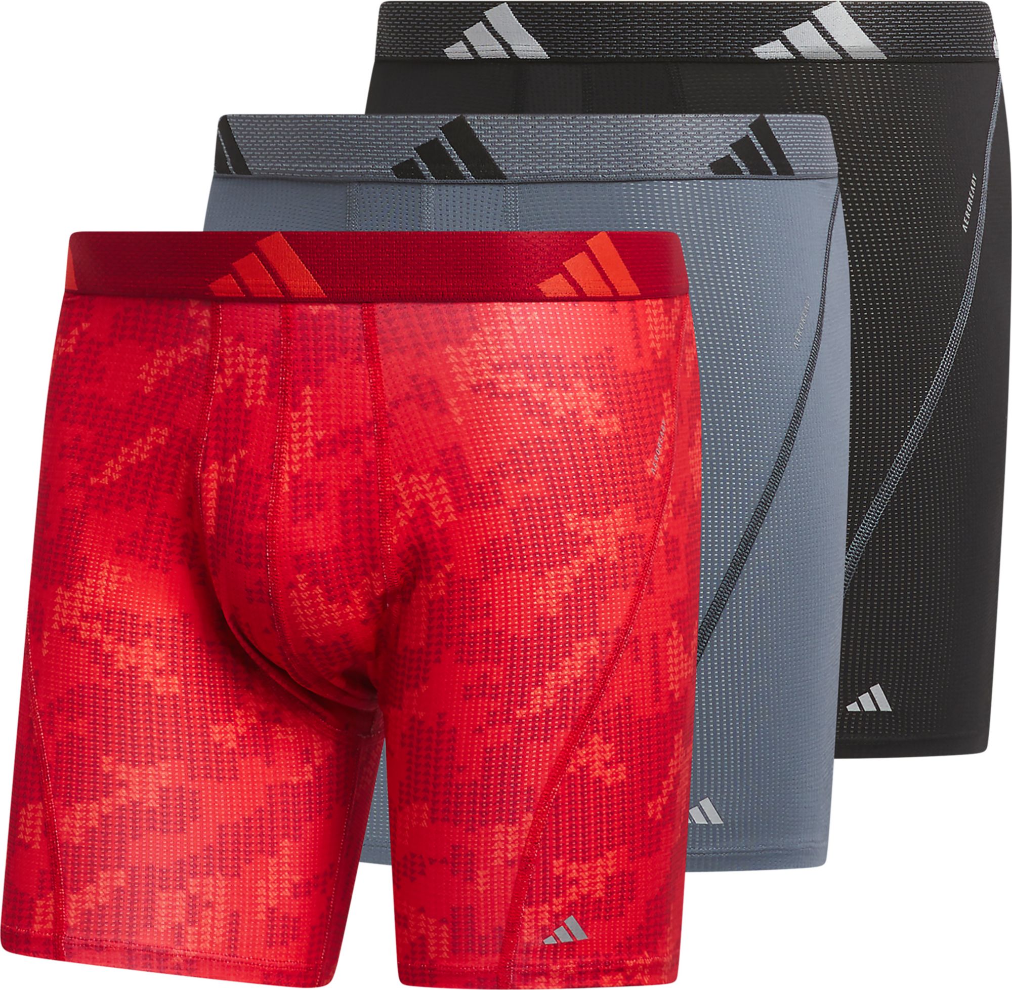 adidas Men's Performance Mesh Boxer Briefs – 3 Pack