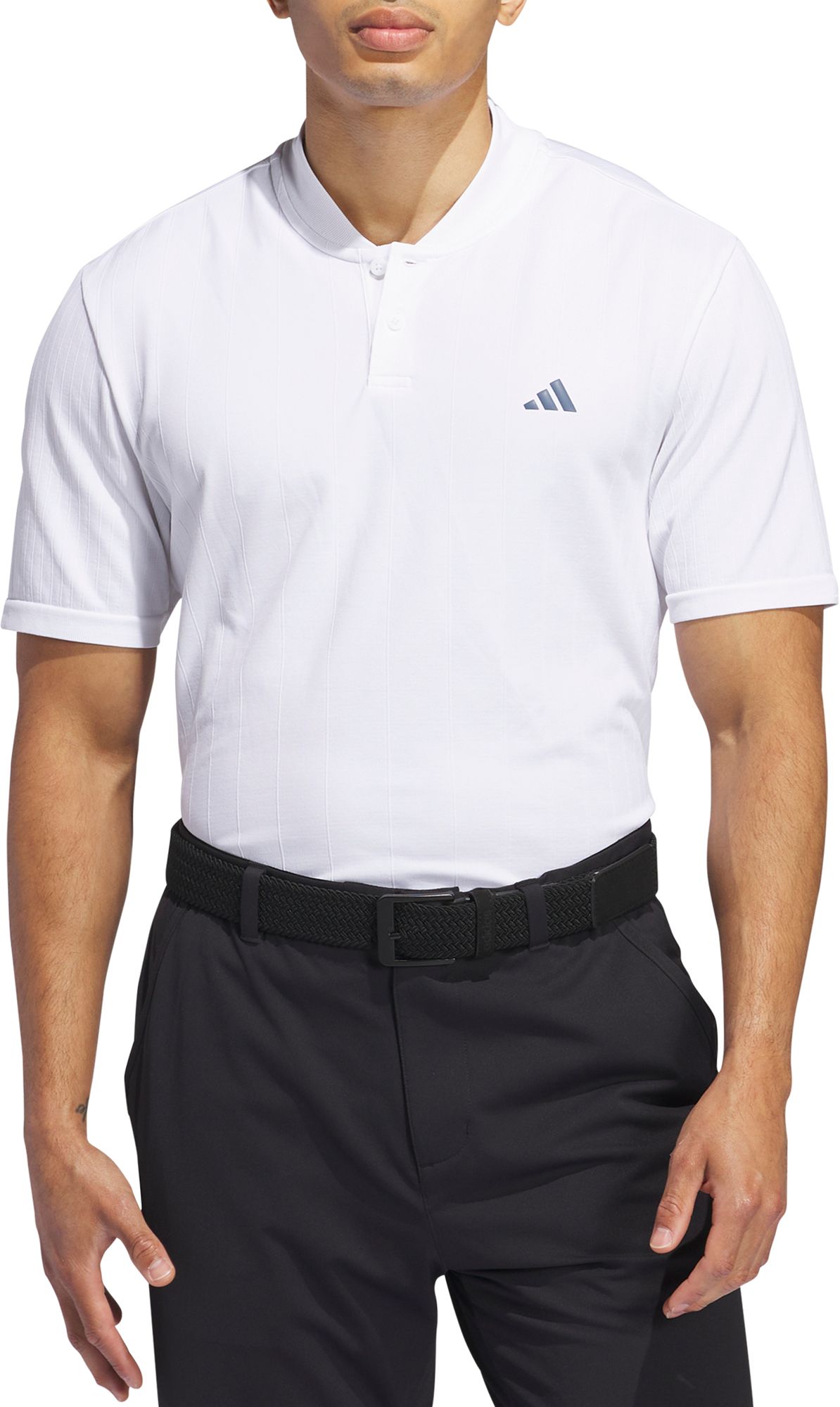 adidas Men's 2-Color Striped Golf Polo