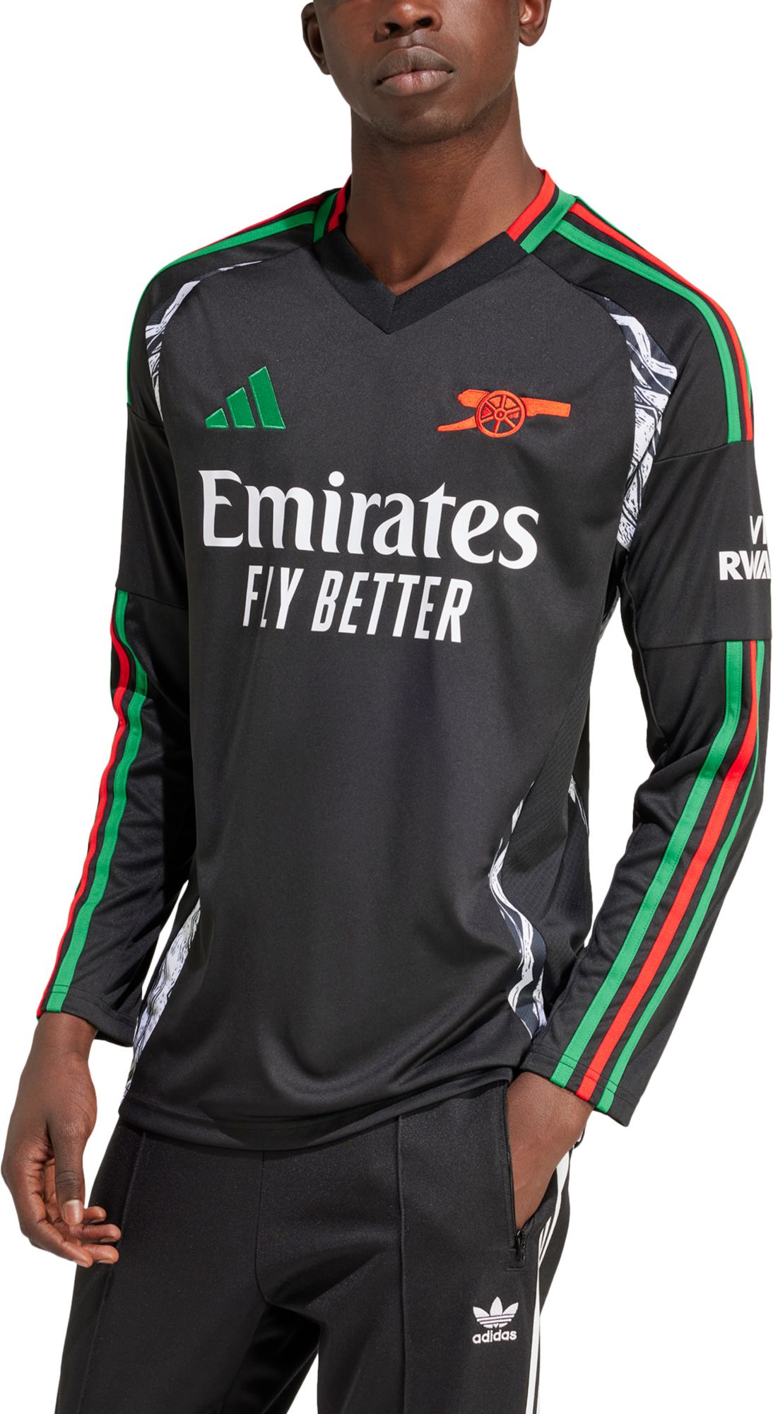 adidas Adult Arsenal 2024 Away Long Sleeve Replica Jersey