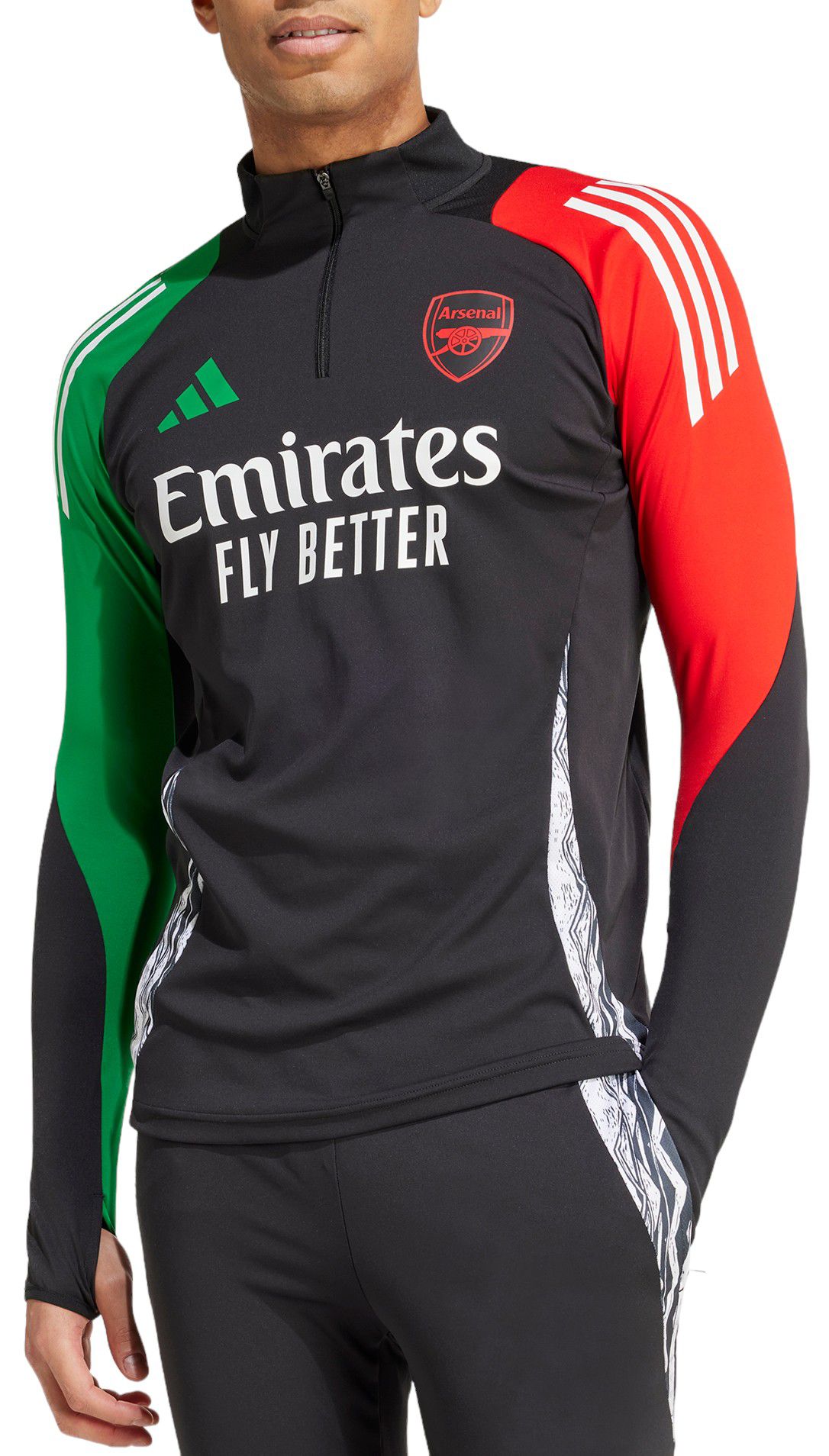 adidas Adult Arsenal 2024 Away Quarter-Zip Training Pullover
