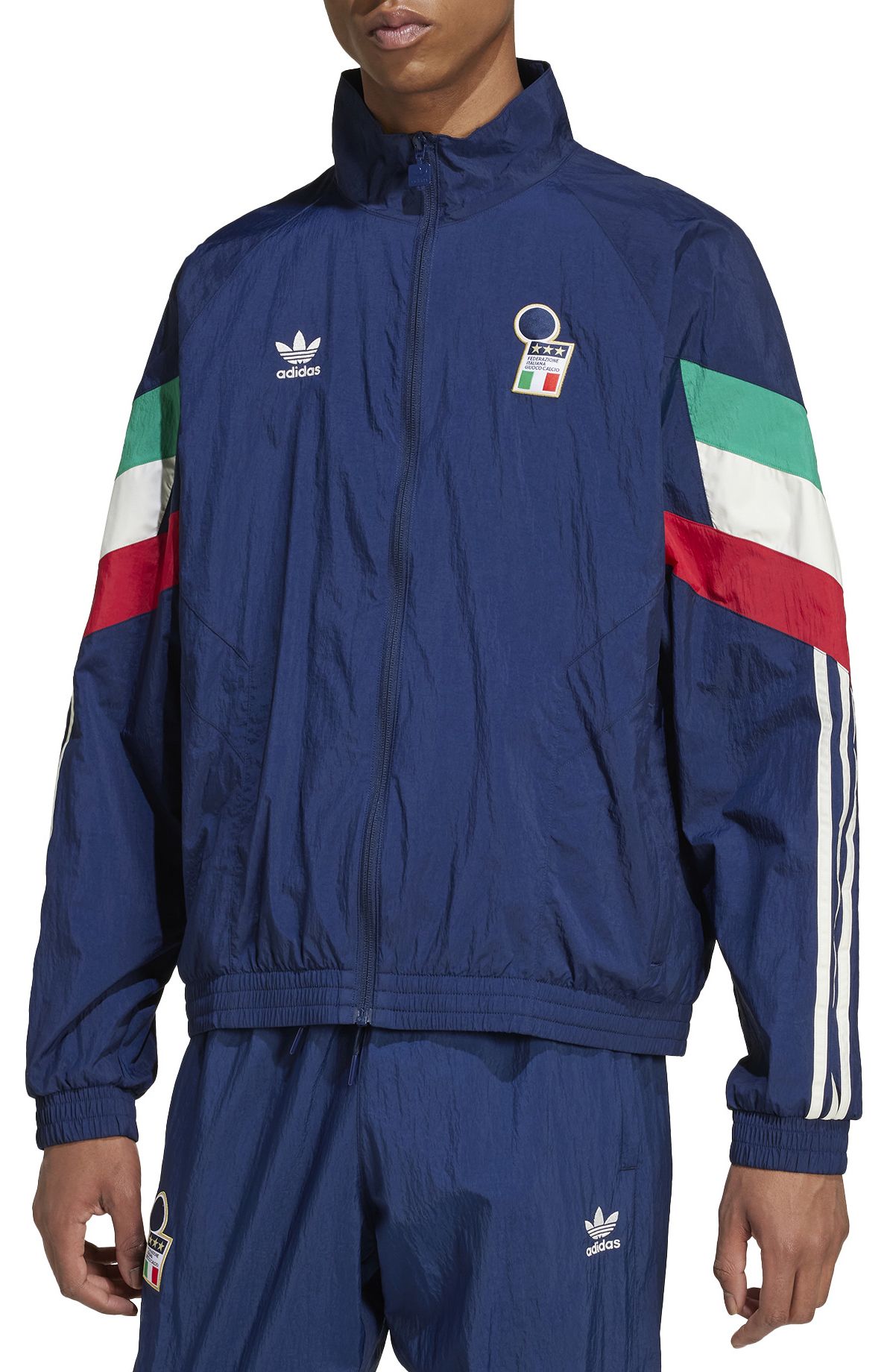 adidas Adult Italy 2024 Navy Track Jacket