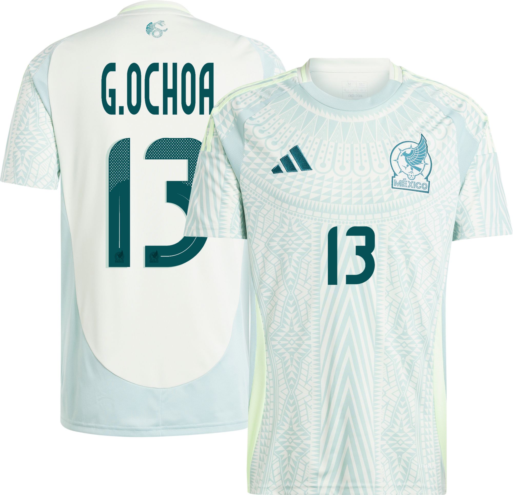 adidas Adult Mexico Guillermo Ochoa #13 2024 Away Replica Goalkeeper Jersey