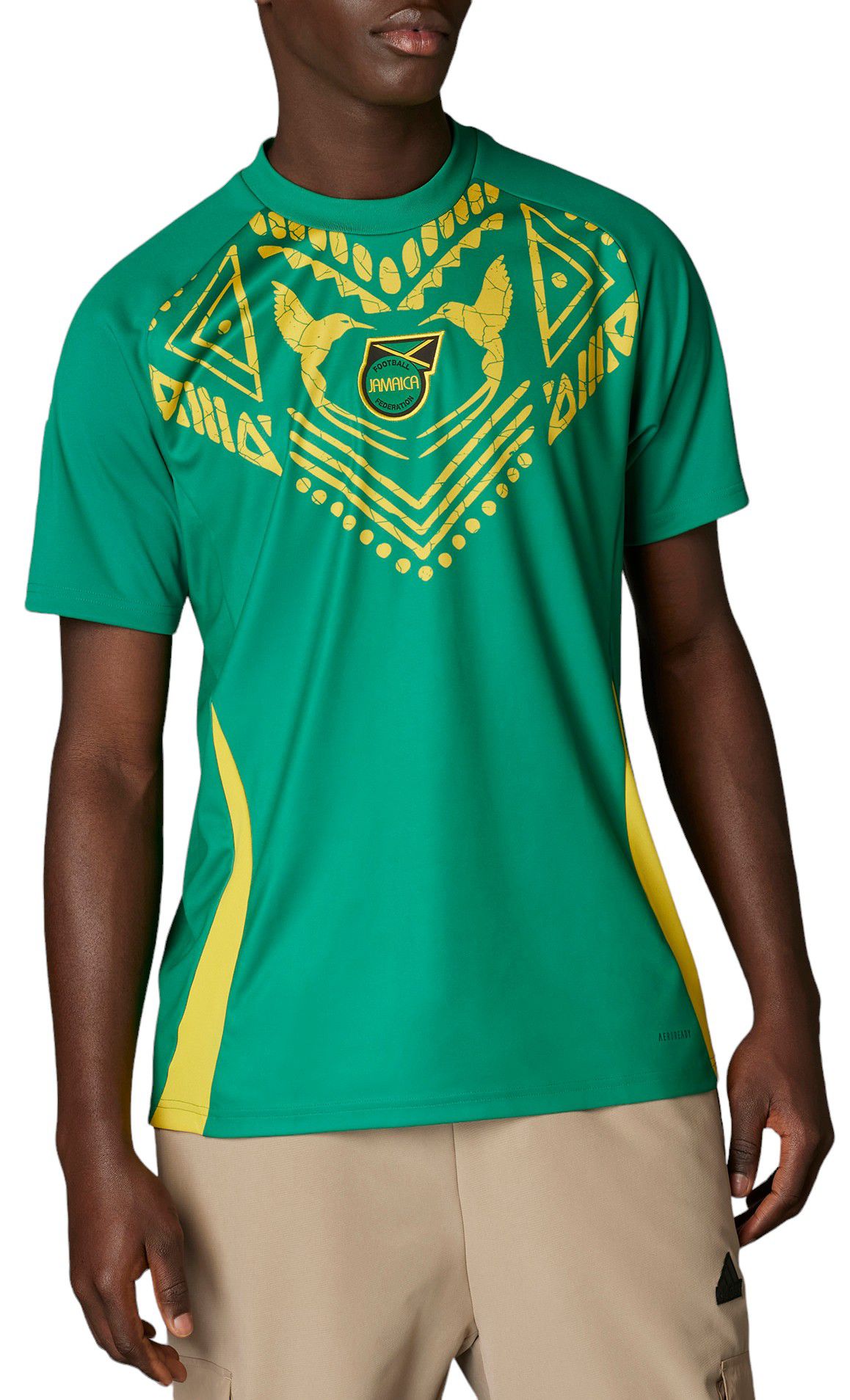 adidas Adult Jamaica Green Prematch Jersey