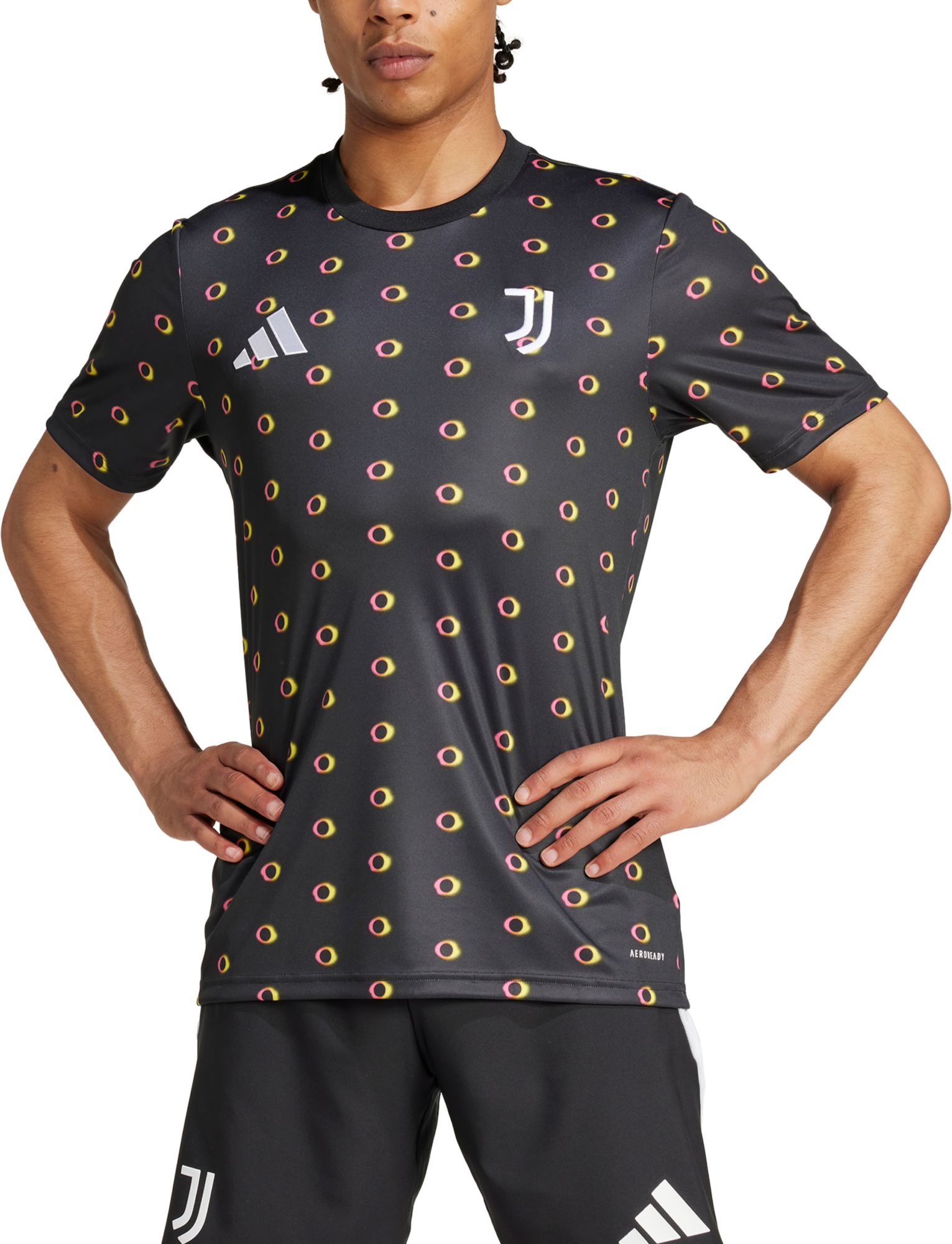 adidas Adult Juventus 2024 Black Prematch Jersey