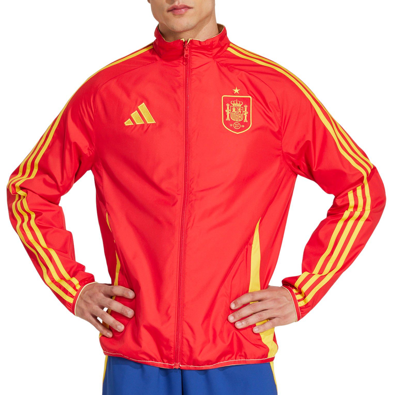 adidas Adult Spain Red Anthem Jacket