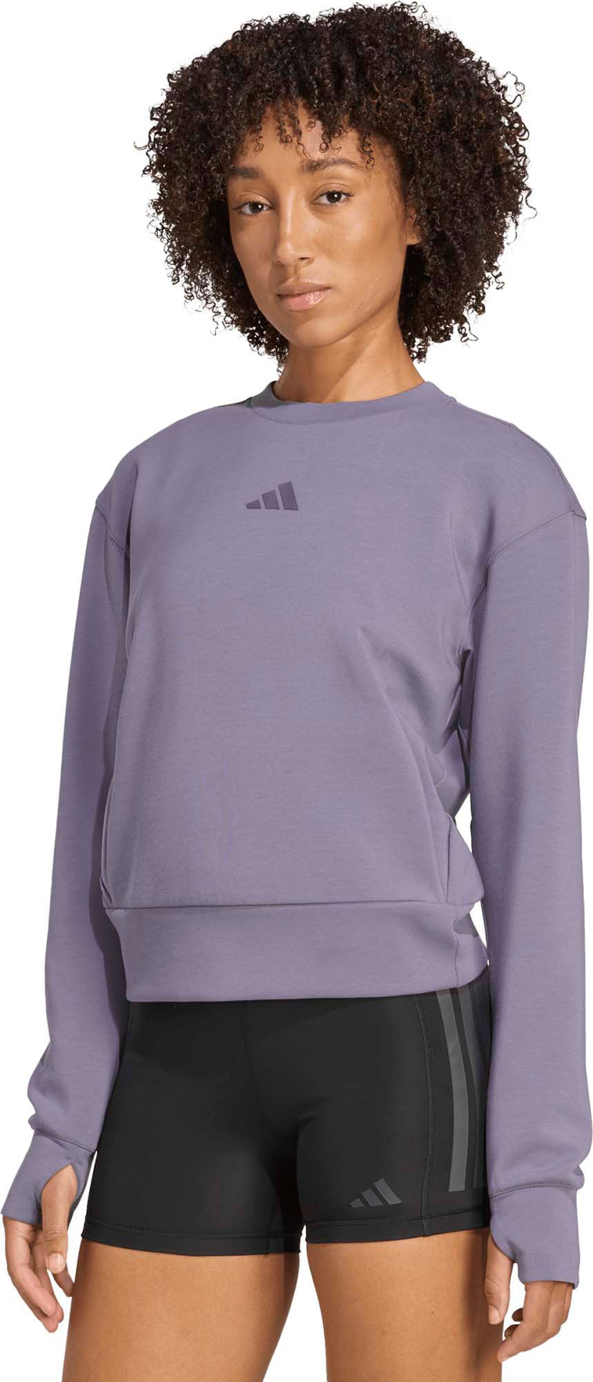 adidas Women's D4T Knit Crew Sweatshirt